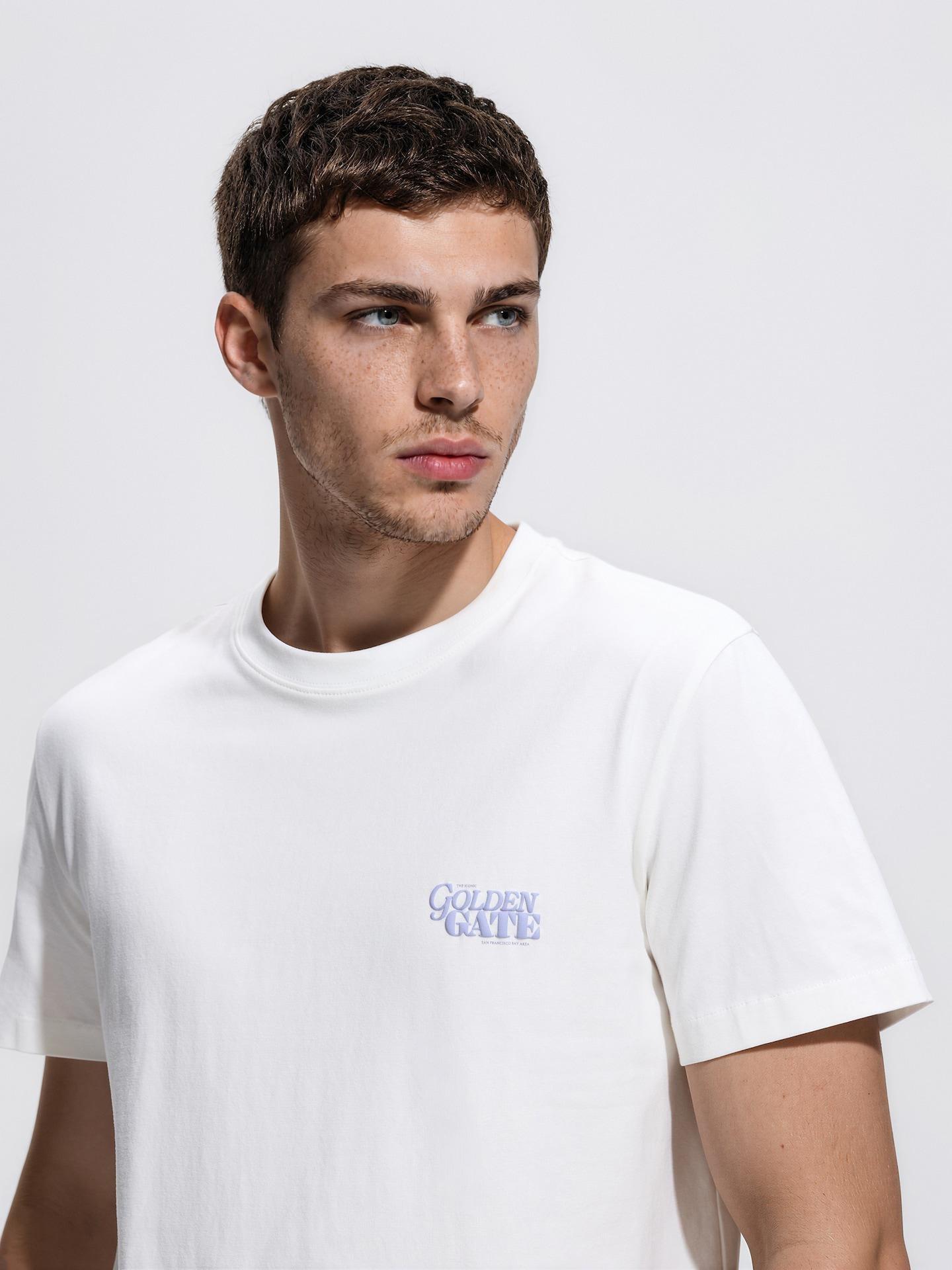 Cream Regular Fit Printed T-Shirt, Ivory, large image number 0