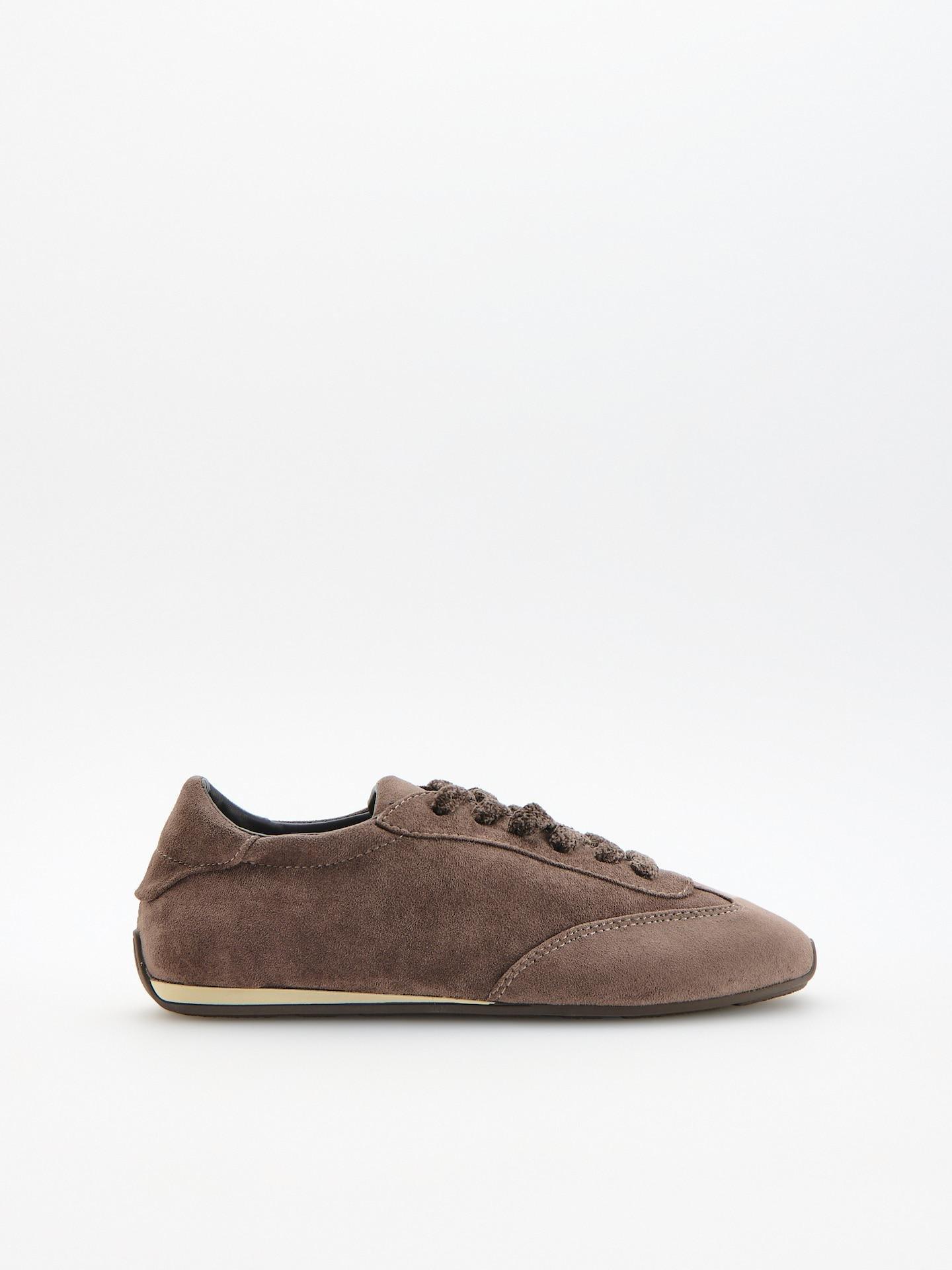 Purple Faux Suede Sneakers, Purple, large image number 0
