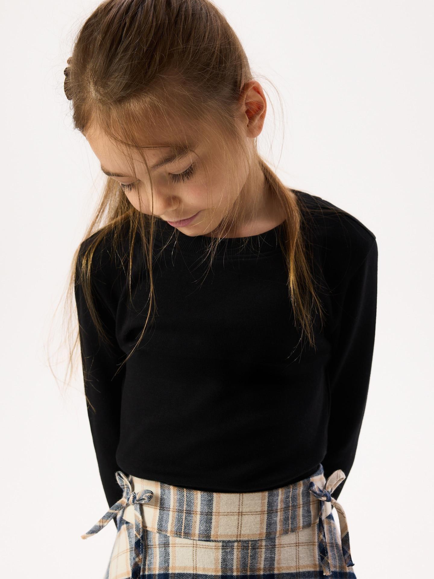 Black T-Shirt With Cotton Blend, Black, medium