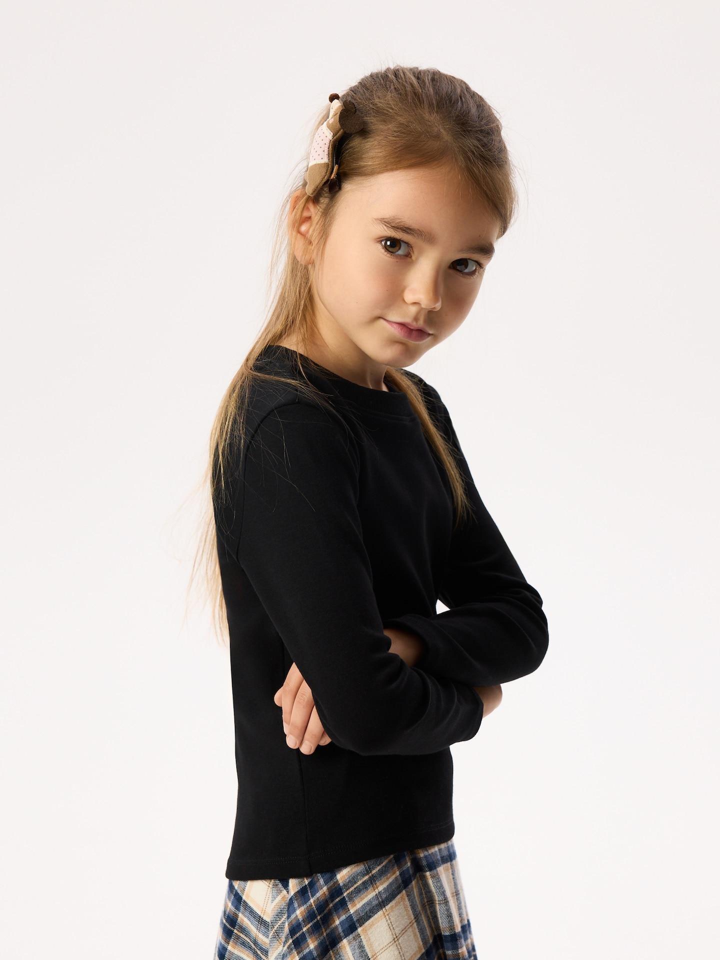 Black T-Shirt With Cotton Blend, Black, medium