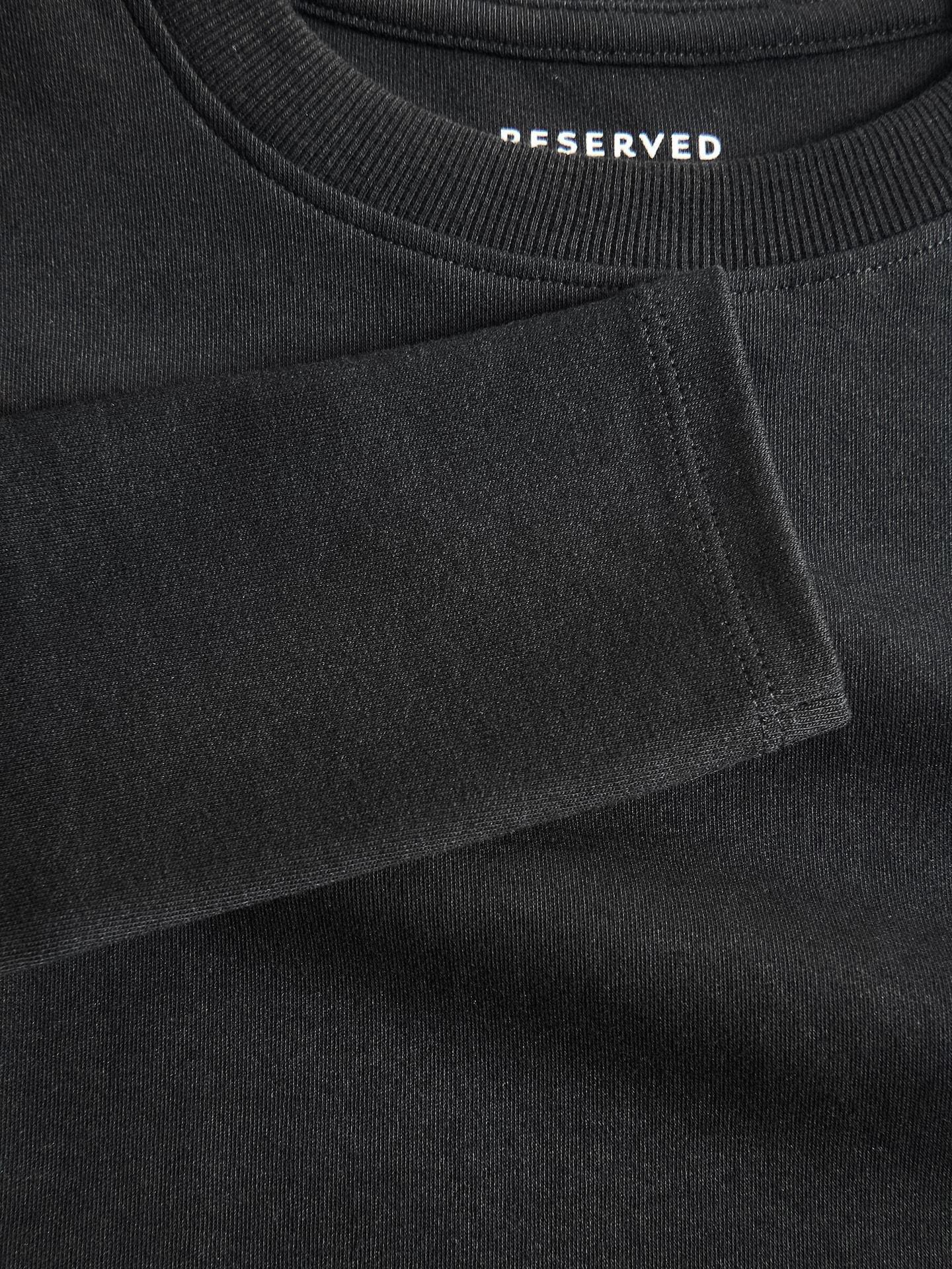 Black T-Shirt With Cotton Blend, Black, large image number 4