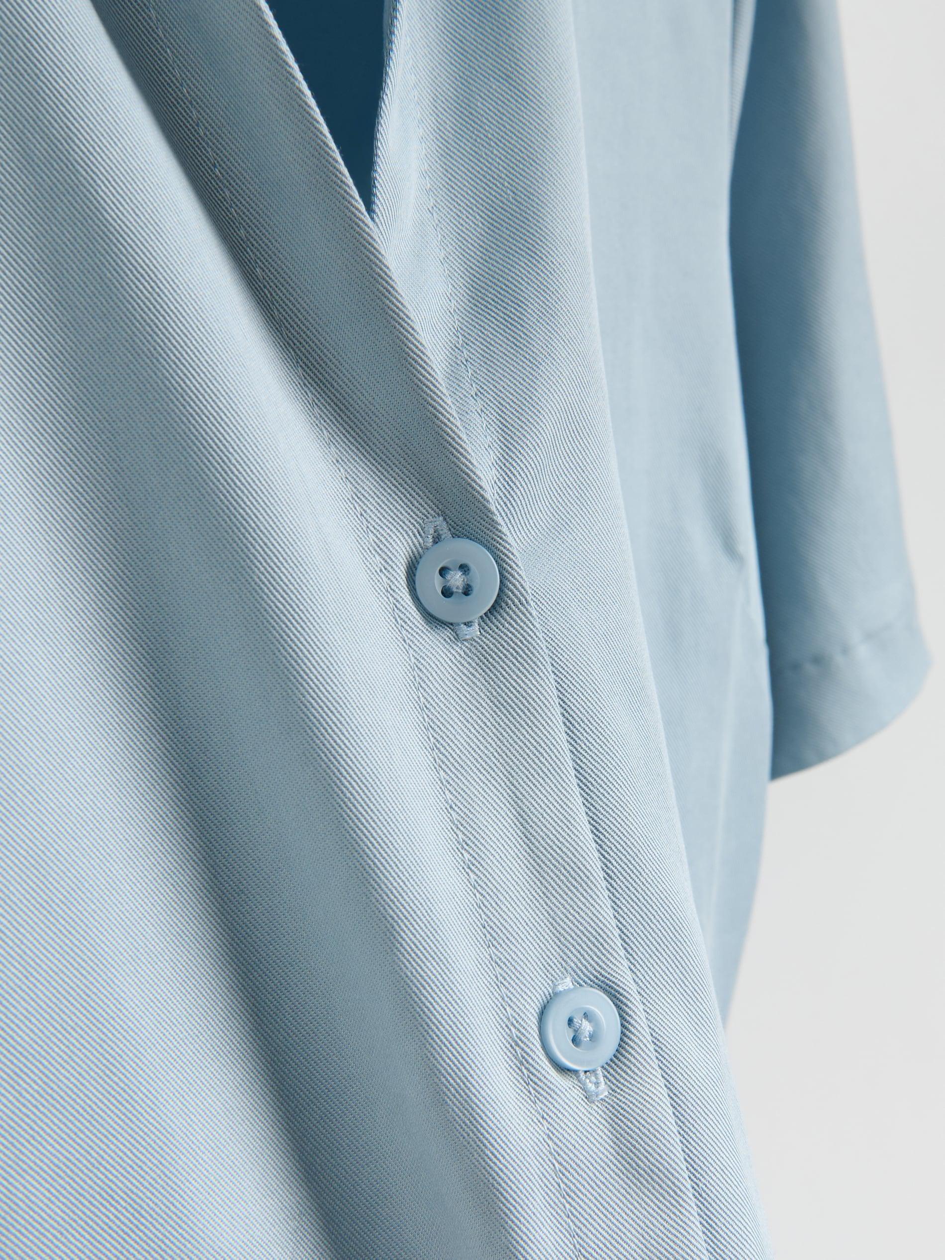 Blue Lyocell Shirt, Blue, large image number 4