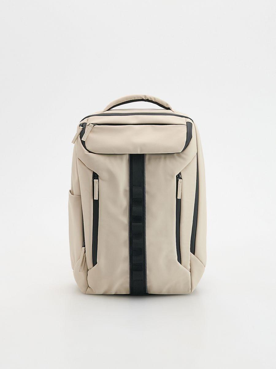 White Waterproof Backpack, White, large image number 0