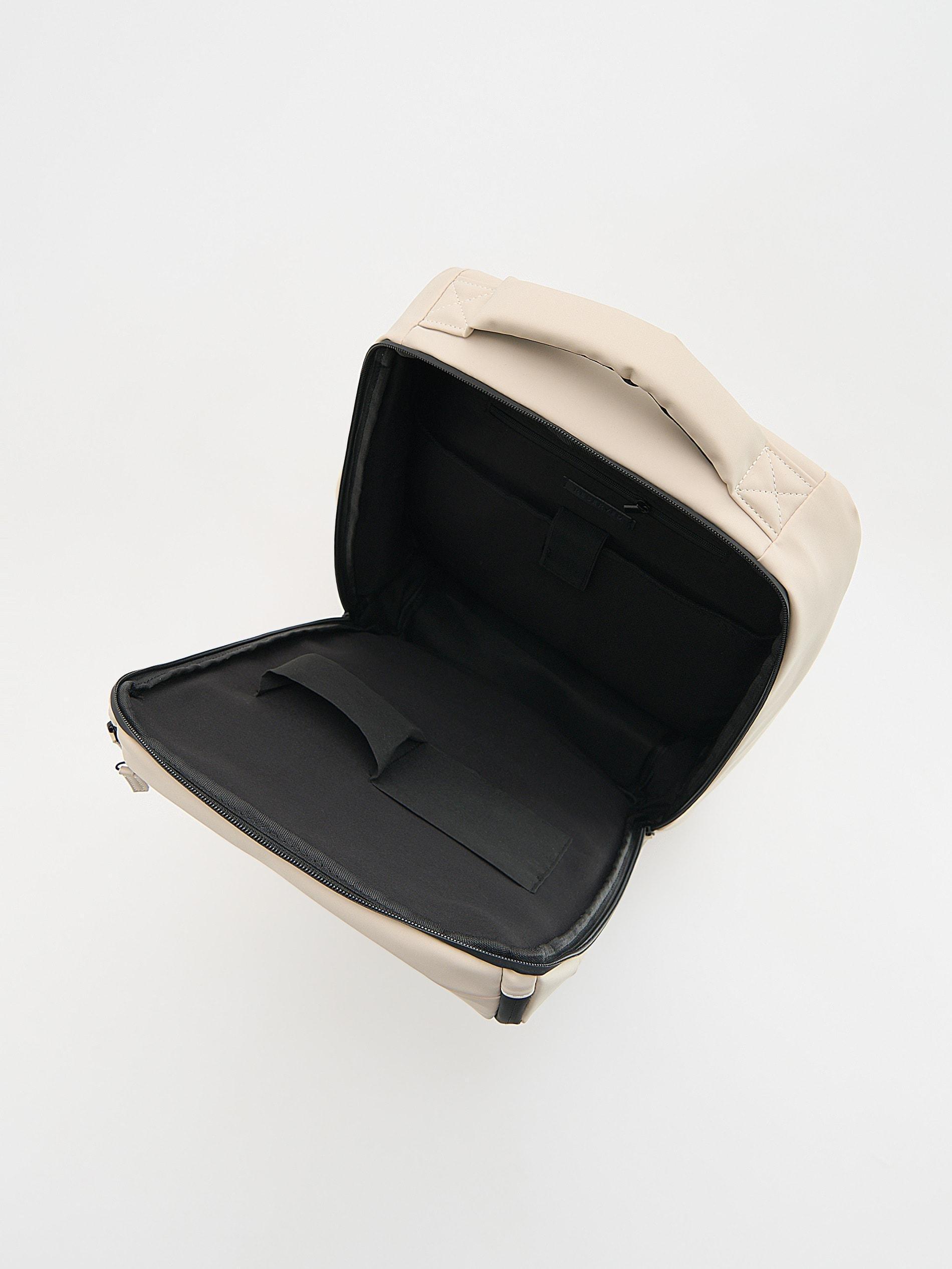 White Waterproof Backpack, White, large image number 3