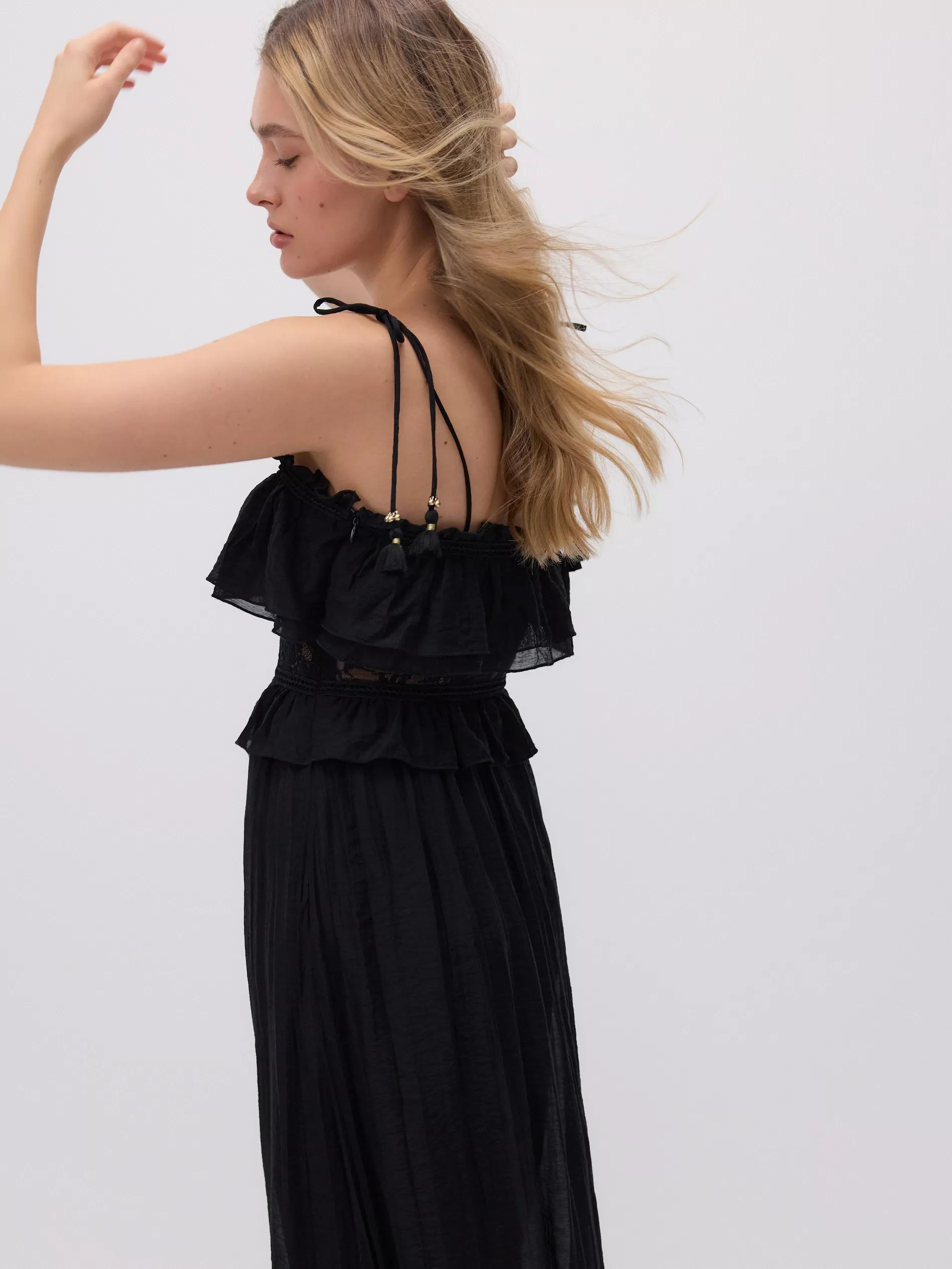 Black Maxi Dress, , large image number 4