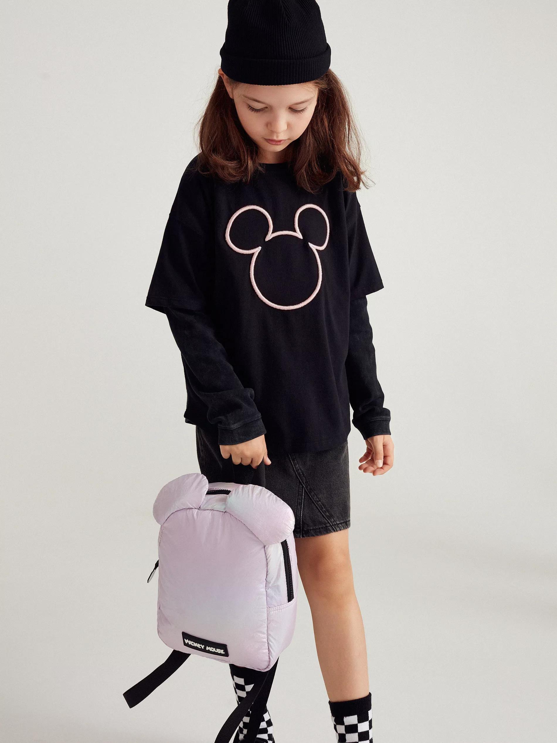 Violet Mickey Mouse Backpack, Kids Girl, , large image number 6
