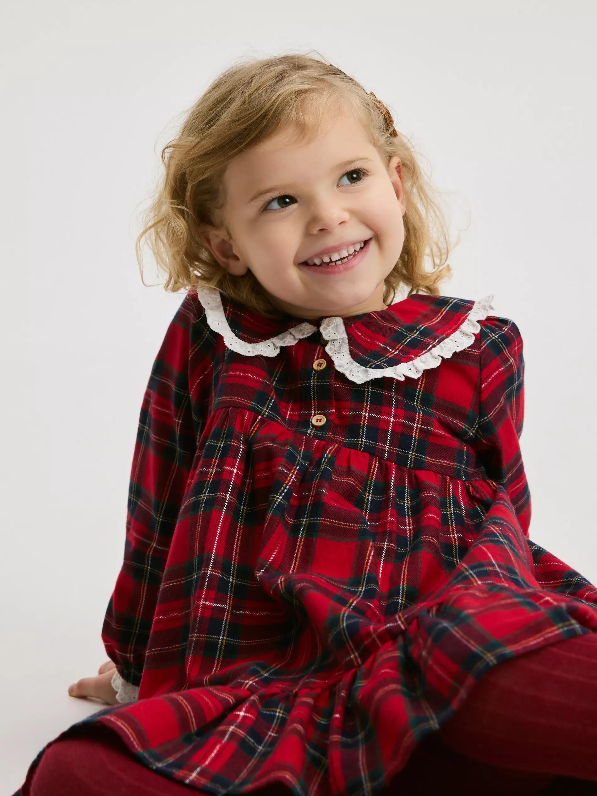 Multicolour Check Dress, Multicolor, large image number 4