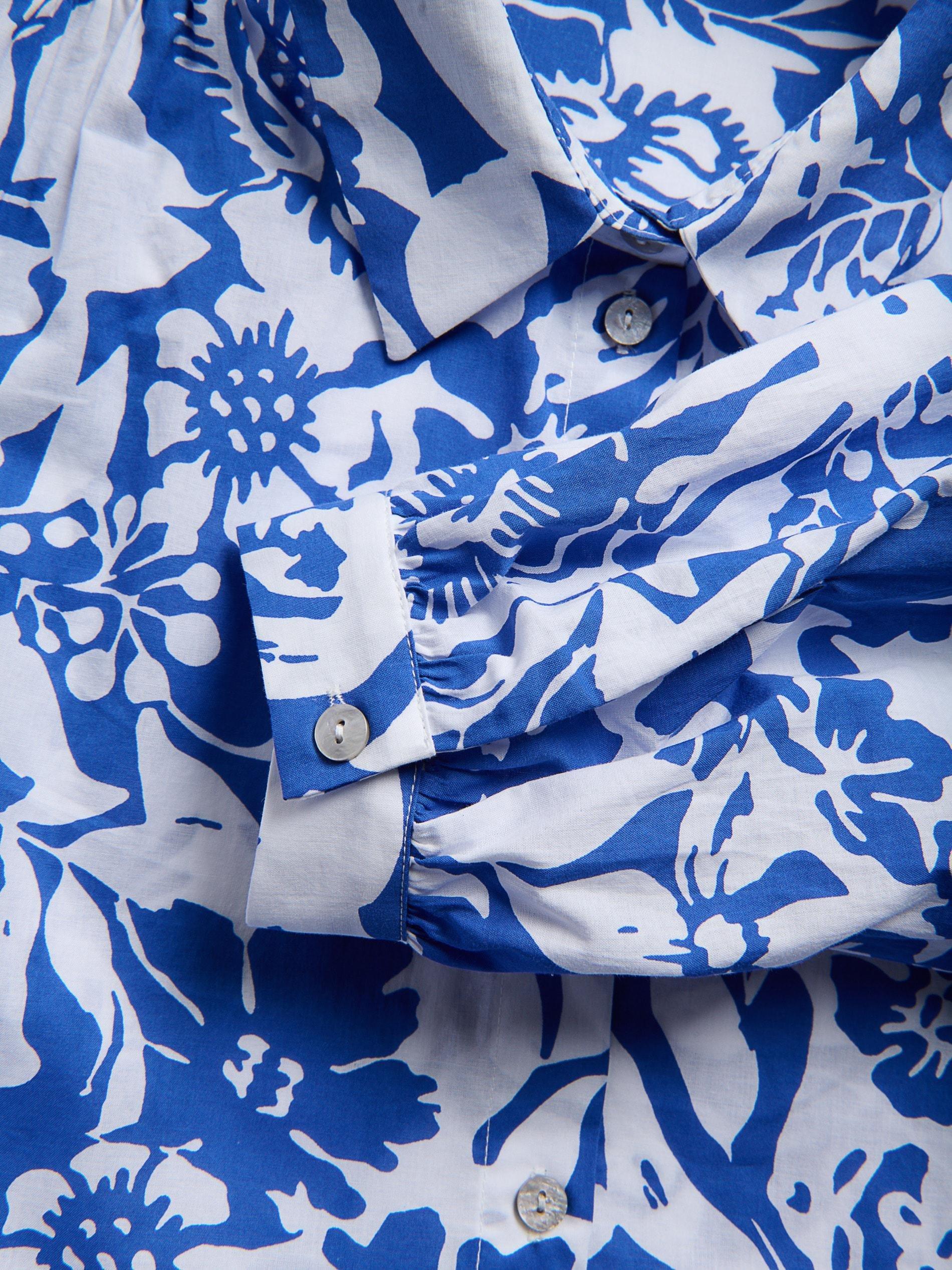Blue Patterned Mini Dress, , large image number 2