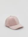 Reserved - قبعة قماش مخملية باللون الوردي الباستيل ، للبنات الصغار