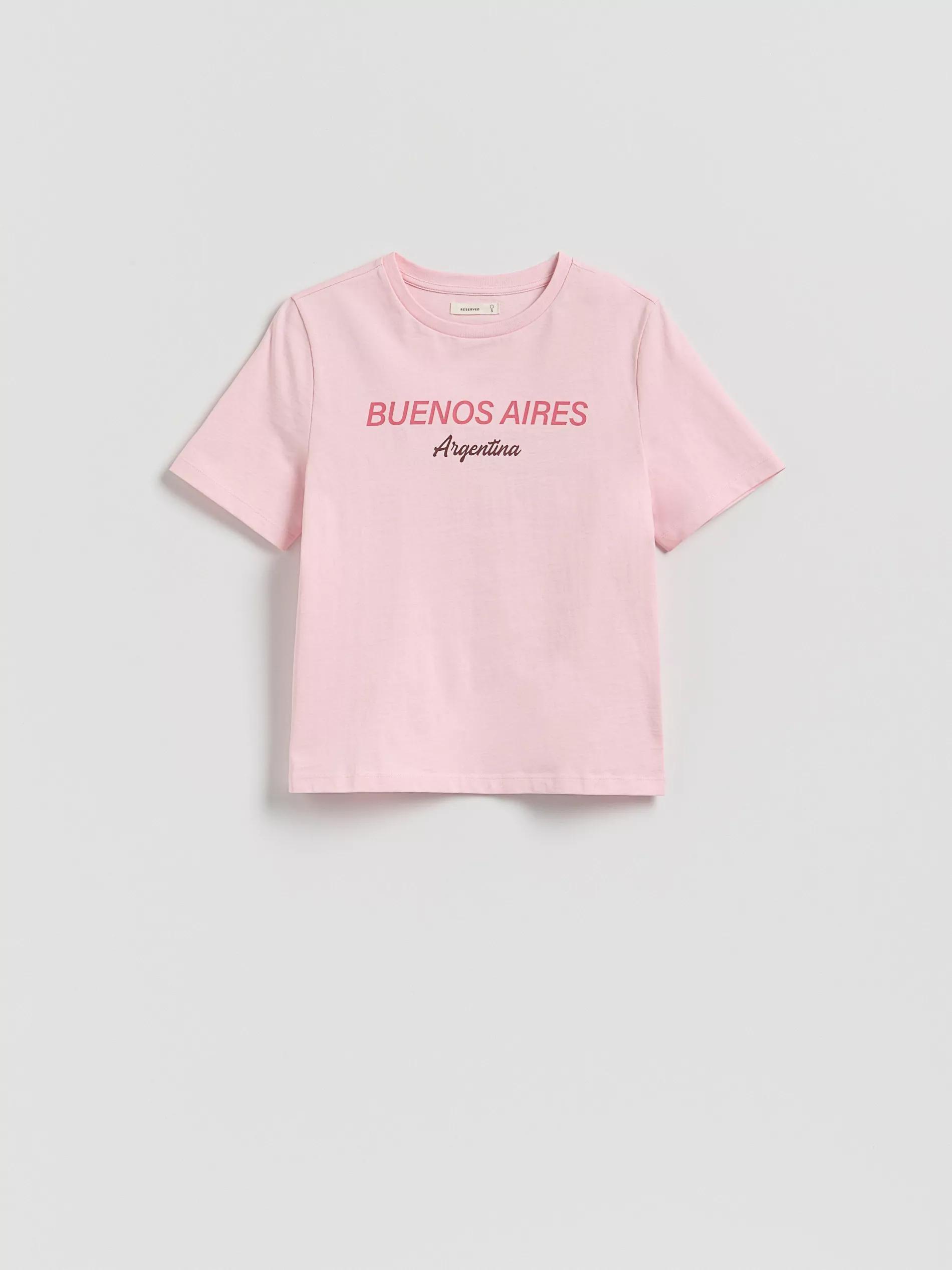 Pink T-Shirt With Print, , large image number 0