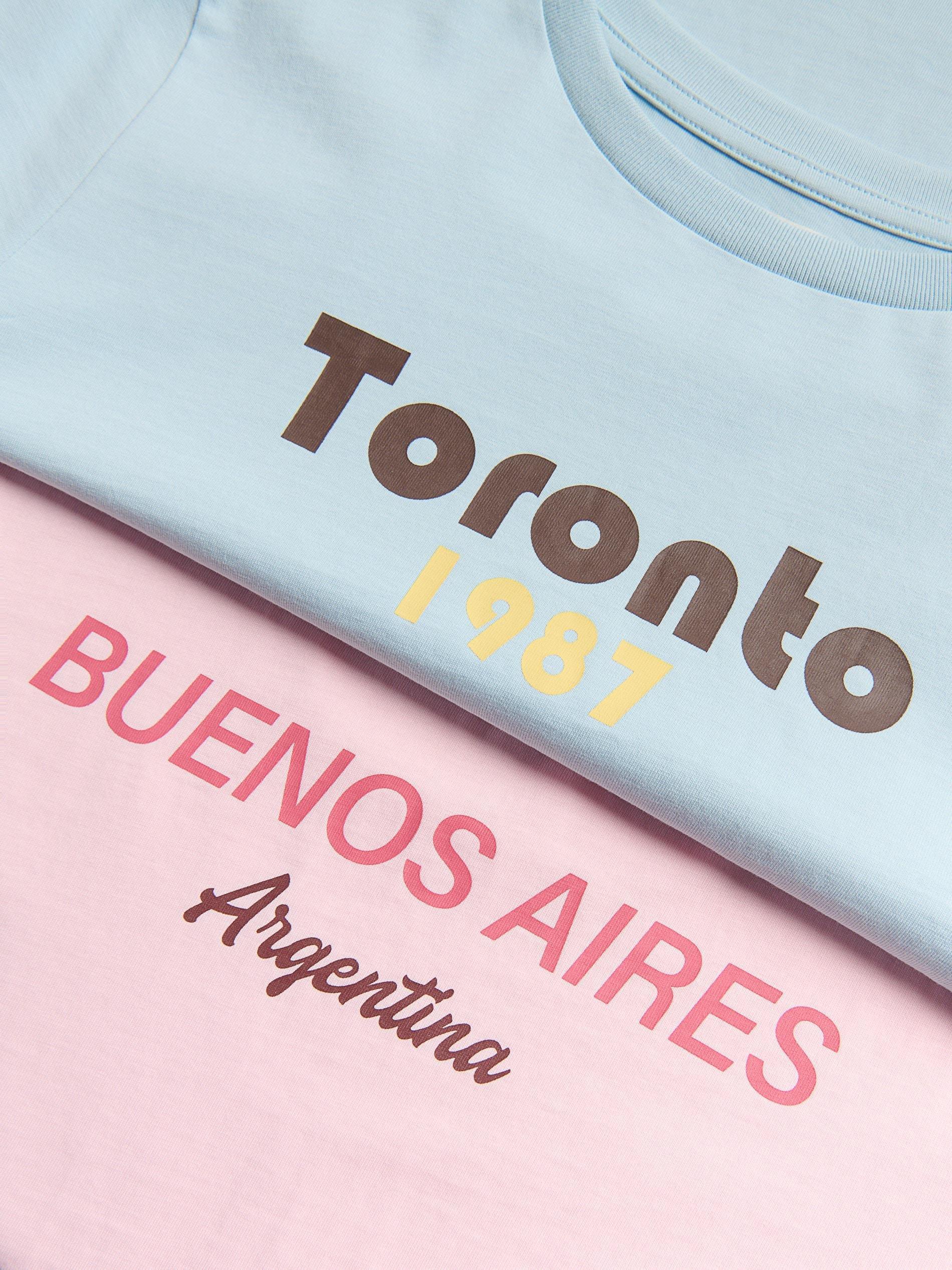 Pink T-Shirt With Print, , large image number 1