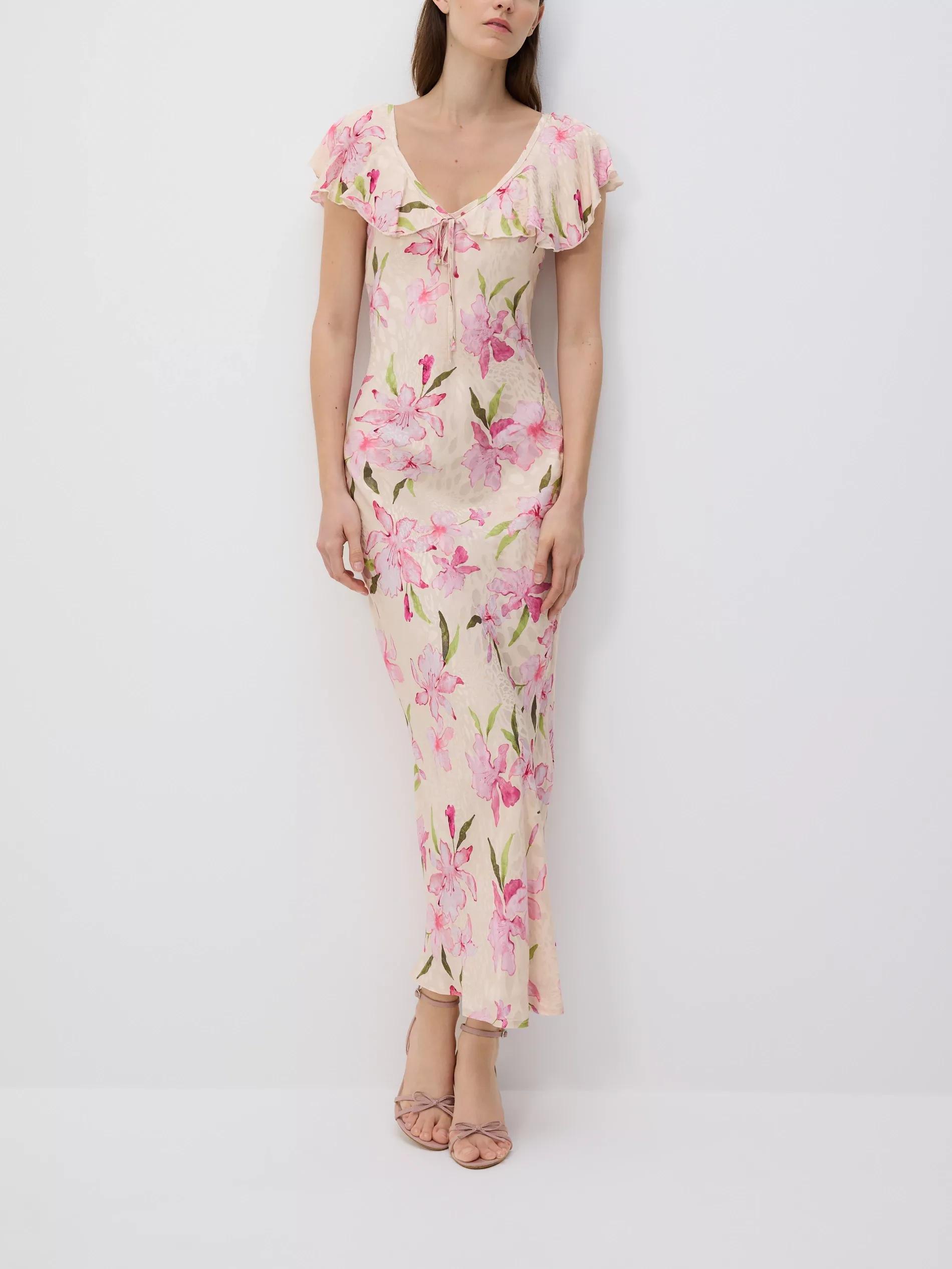 Multicolour Floral Pattern Maxi Dress, , large image number 2