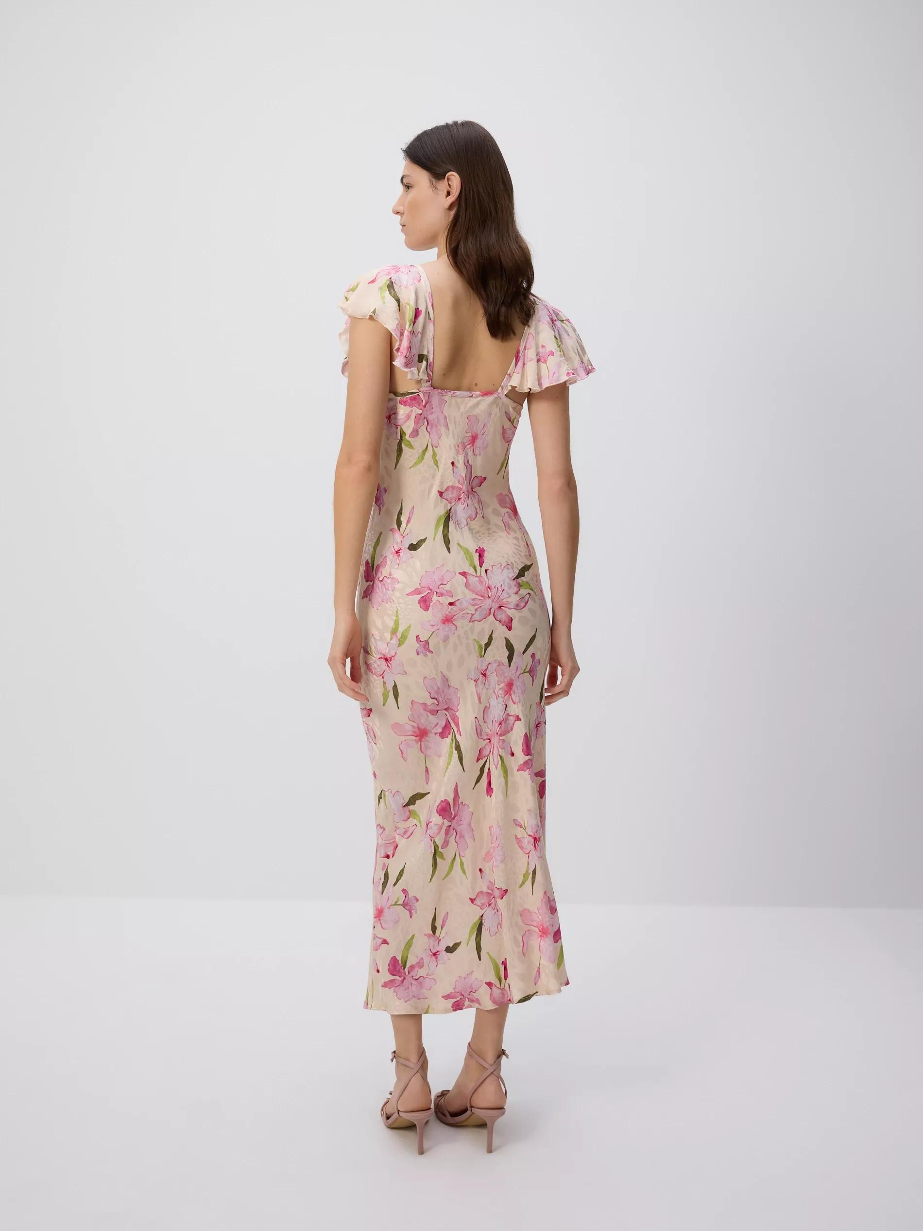 Multicolour Floral Pattern Maxi Dress, , large image number 3