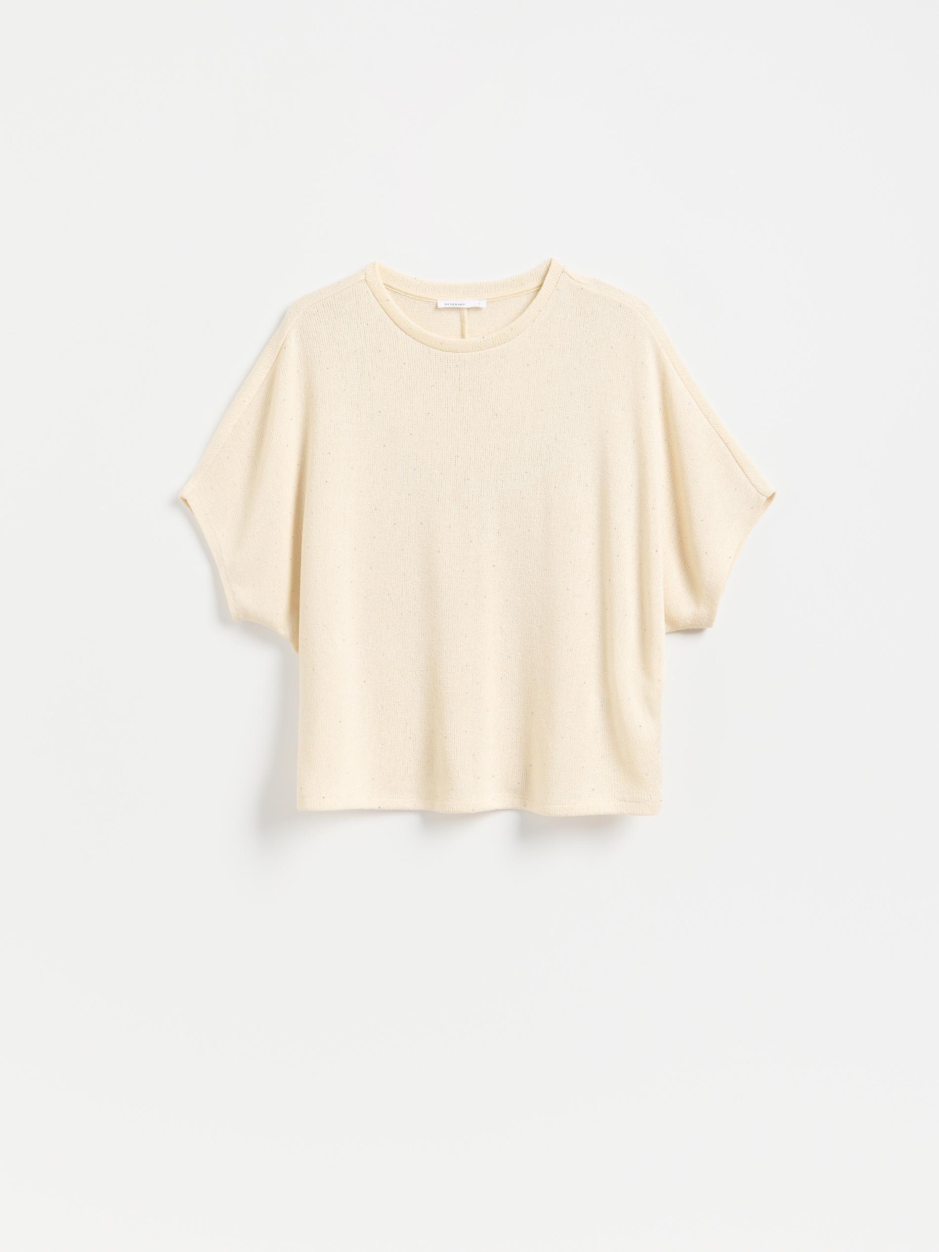 Cream Viscose Blend Blouse, Ivory, large image number 4