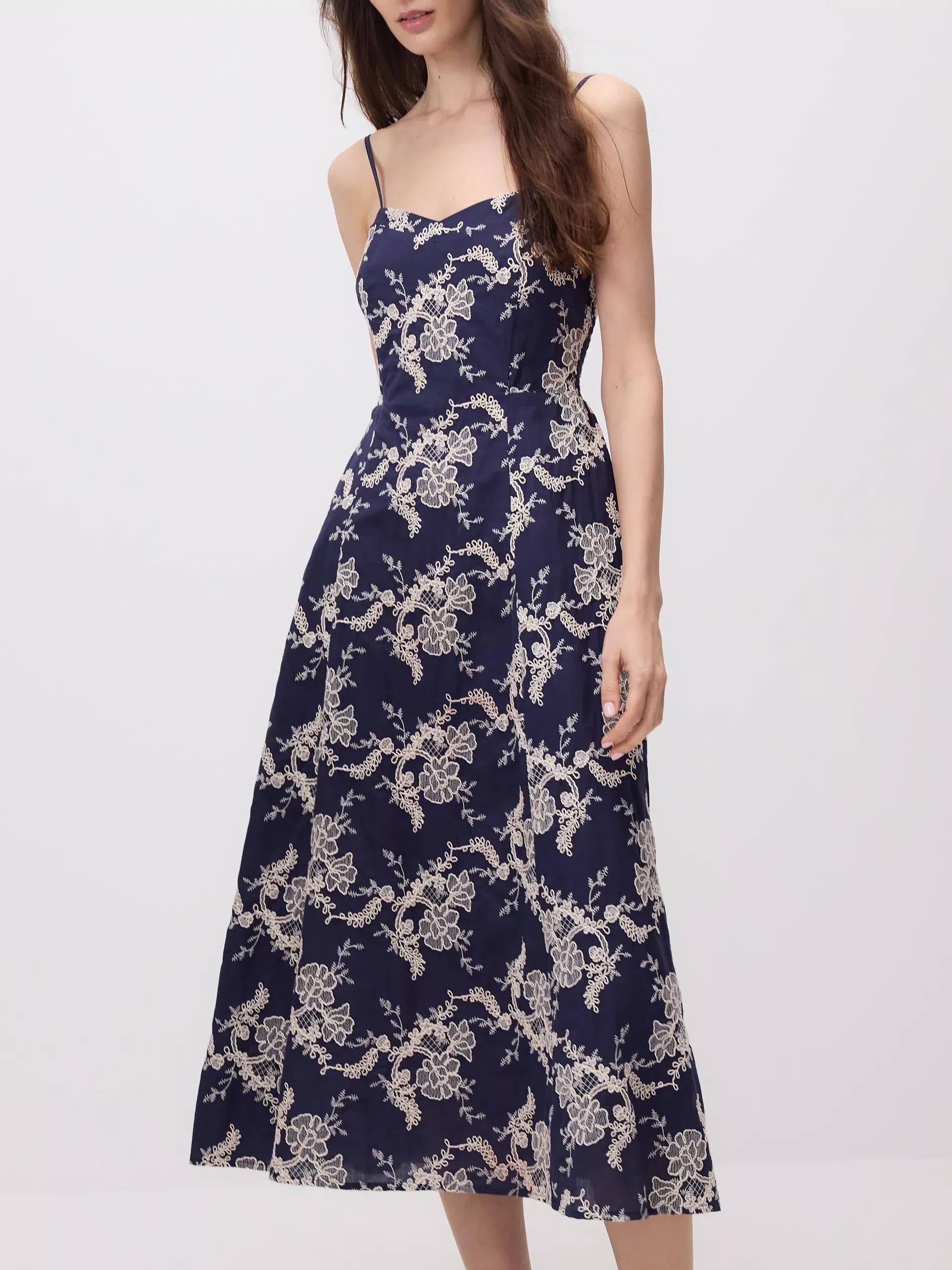 MULTICOLOR Cotton dress with embroidery detailing, , large image number 1