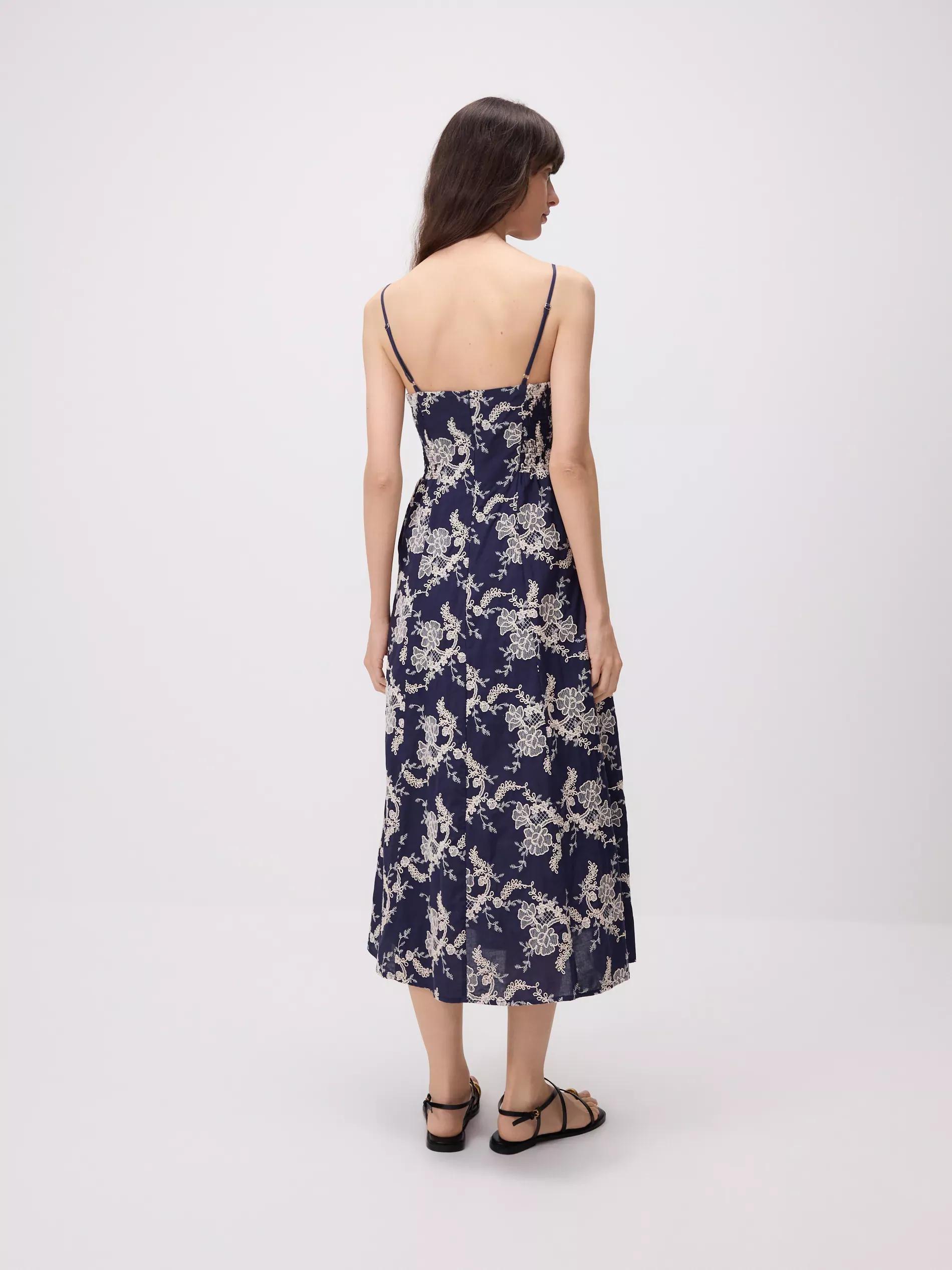 MULTICOLOR Cotton dress with embroidery detailing, , large image number 5