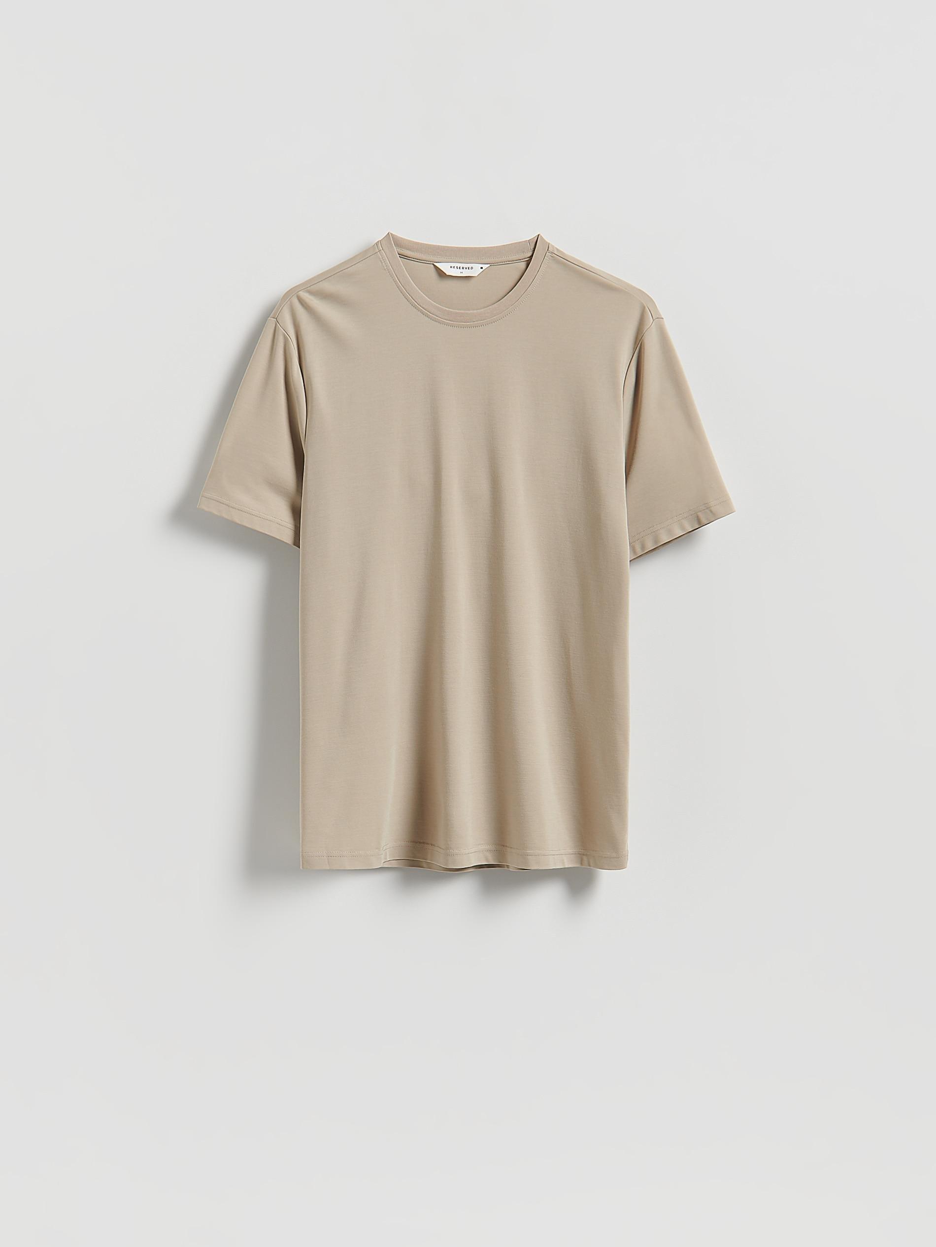 Beige Regular T-Shirt With Viscose, Beige, large image number 3