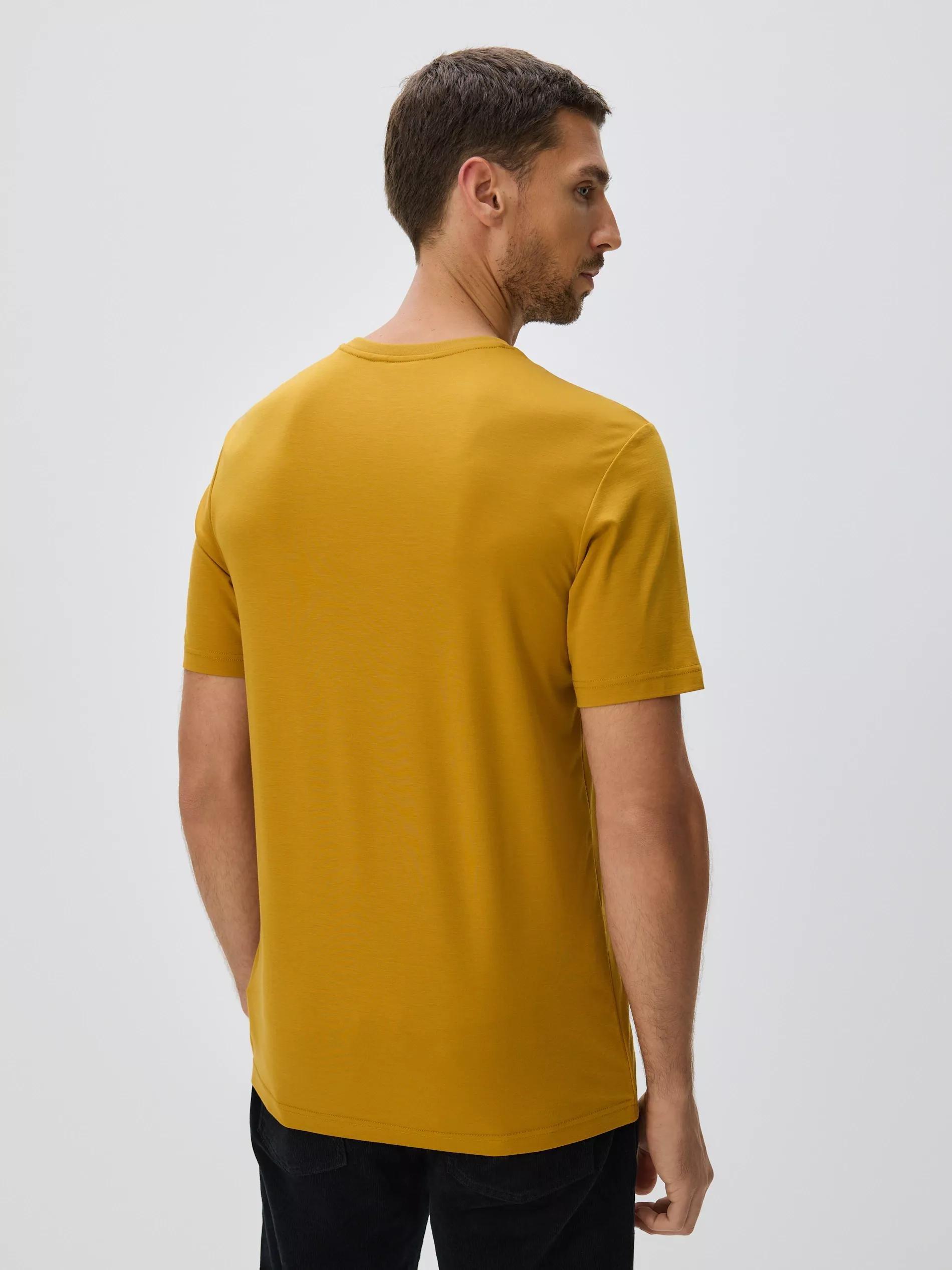 Orange Regular T-Shirt With Viscose, Yellow, large image number 2