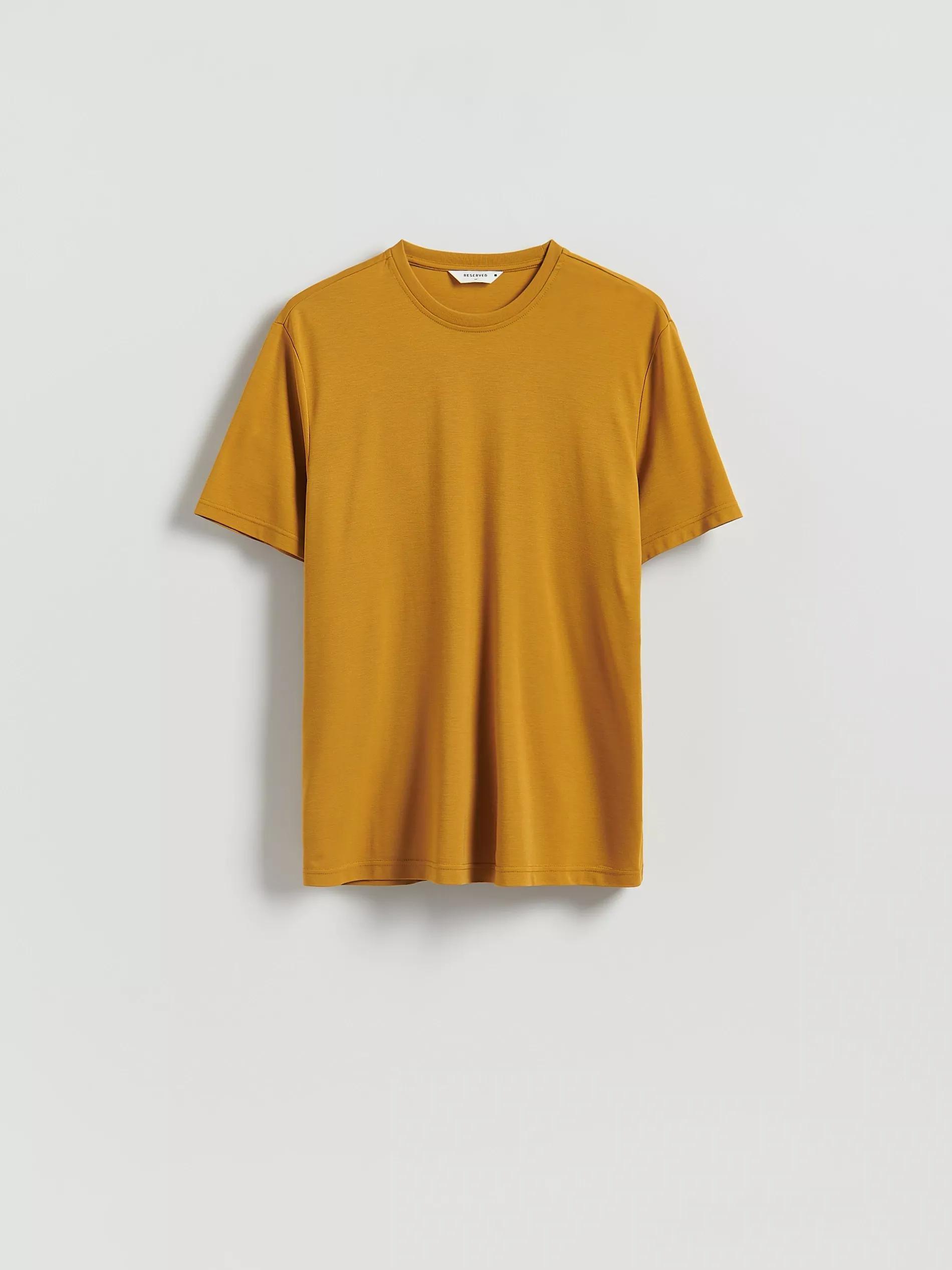 Orange Regular T-Shirt With Viscose, Yellow, large image number 4
