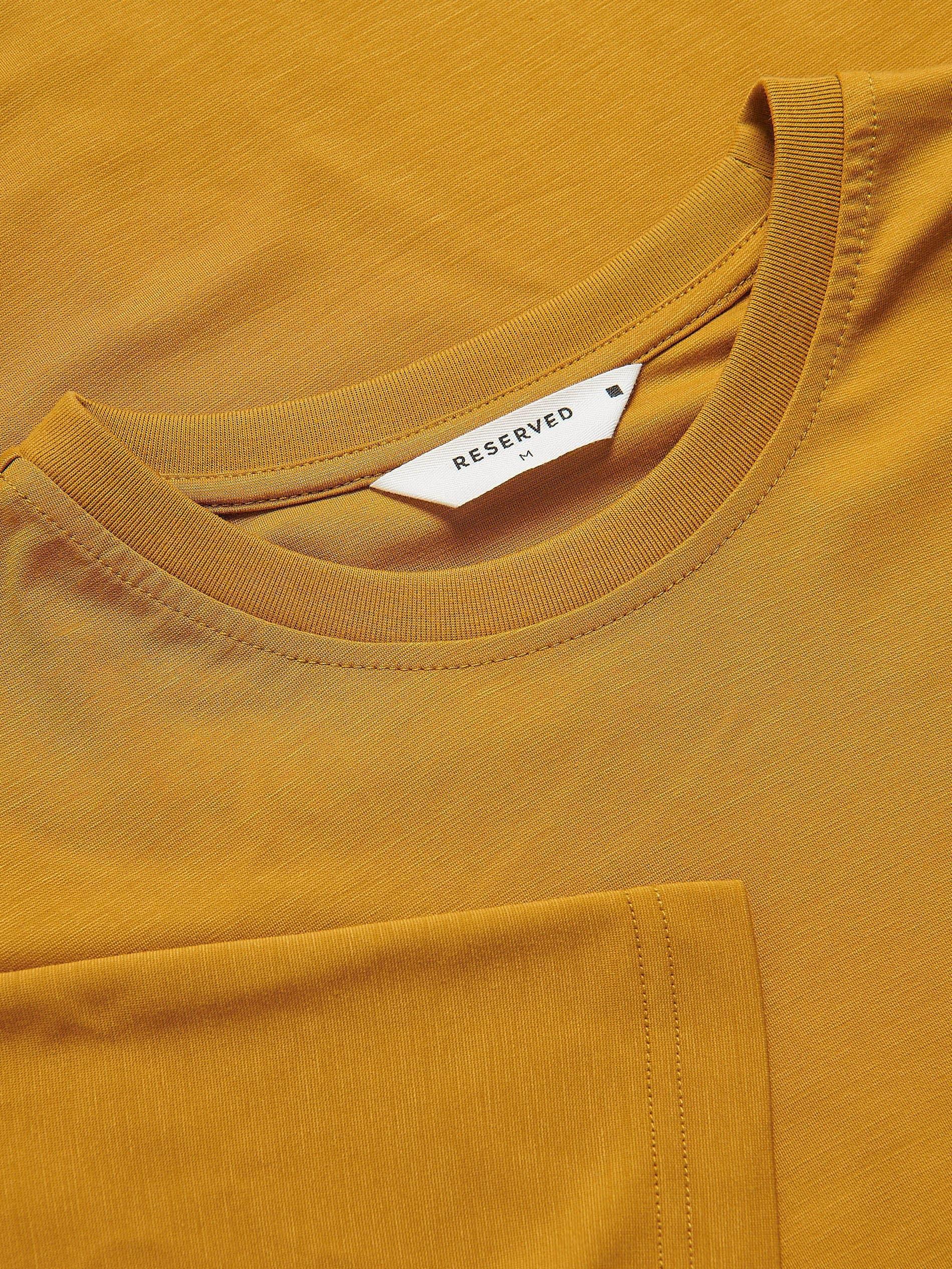 Orange Regular T-Shirt With Viscose, Yellow, large image number 5
