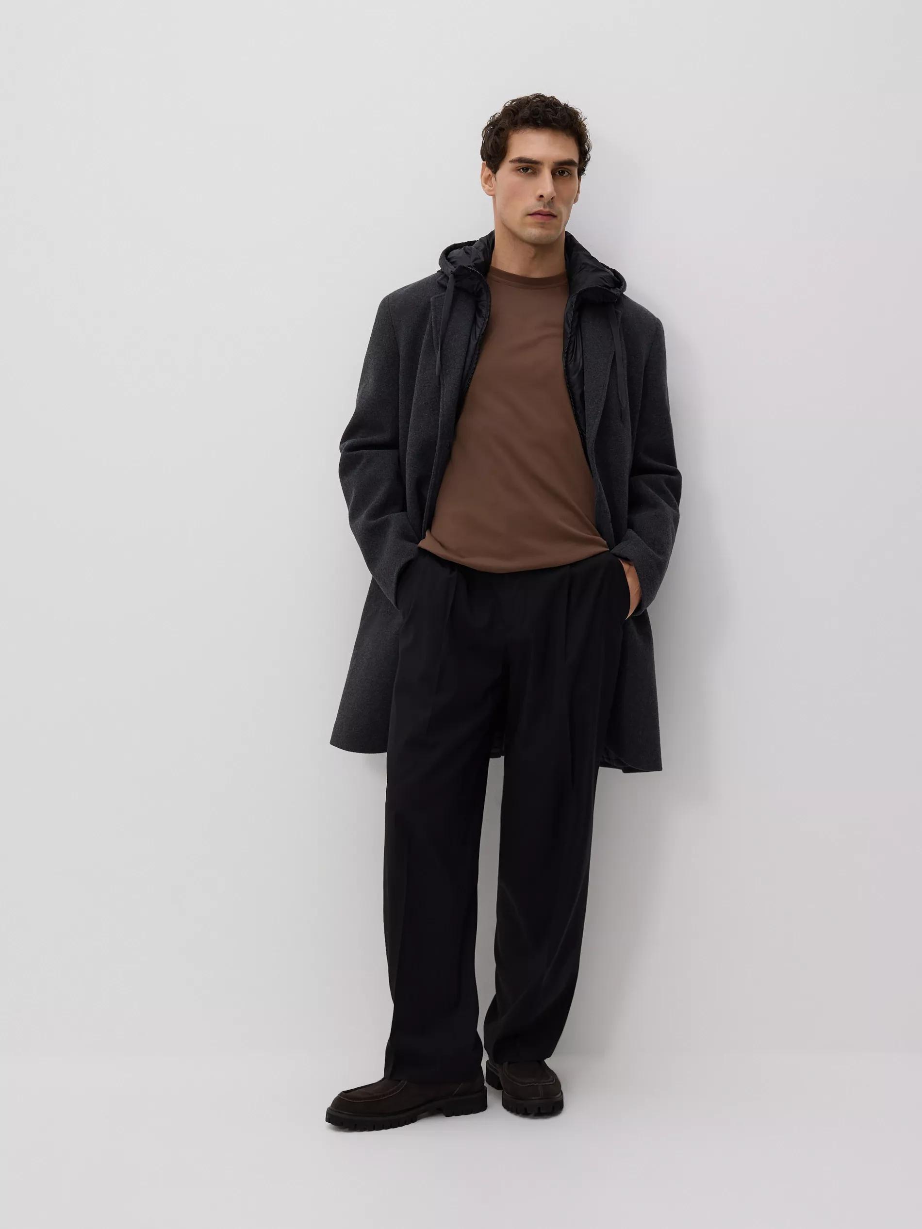 Brown Regular T-Shirt With Viscose, Brown, large image number 1