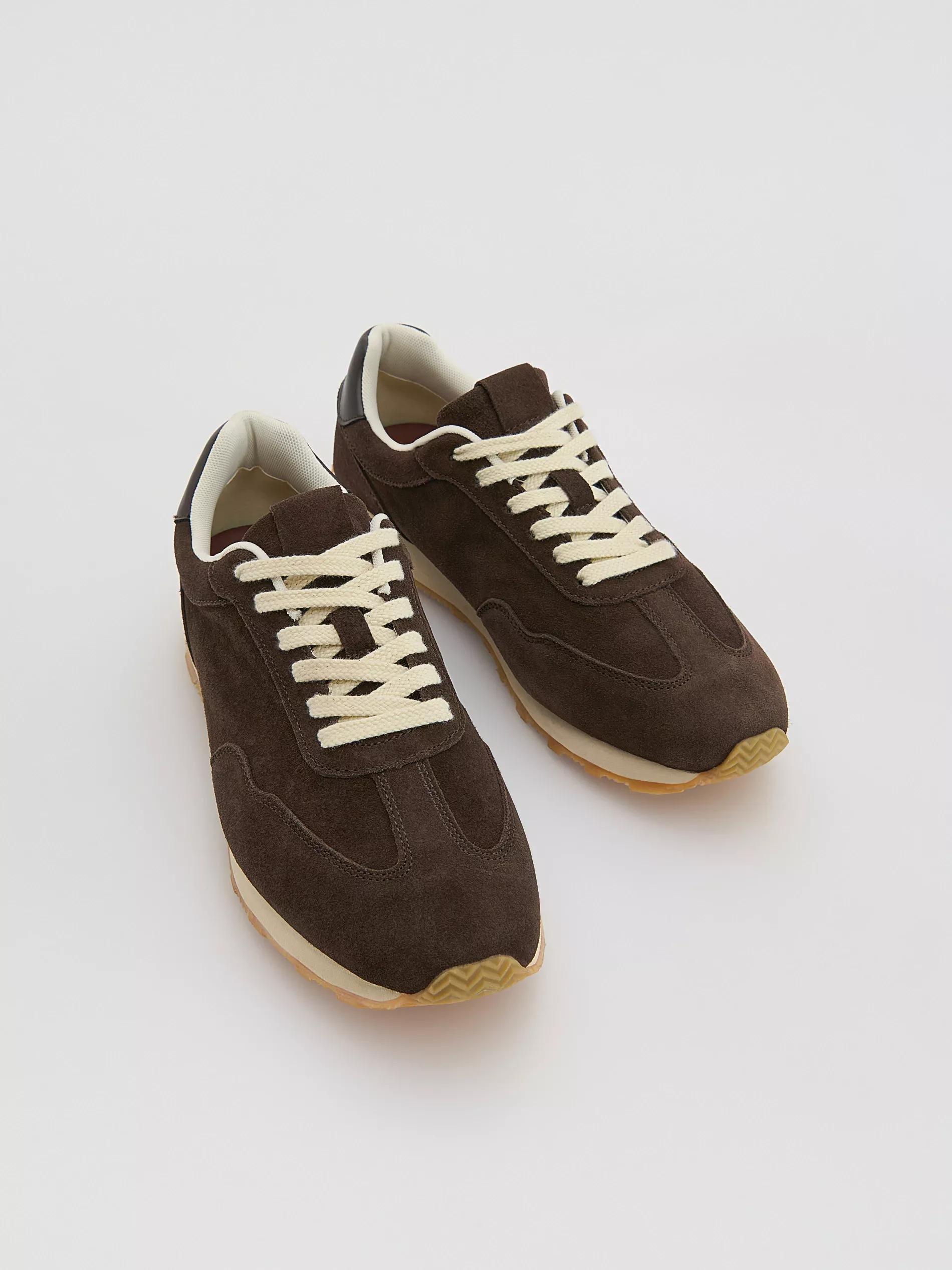 Brown Suede Sneakers, , large image number 1