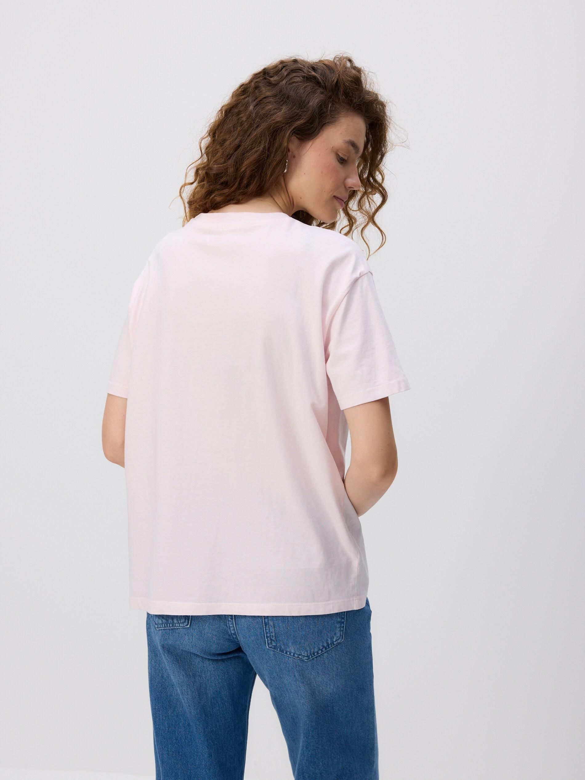 Pinkk Oversized T-Shirt With Print, Pink, large image number 3