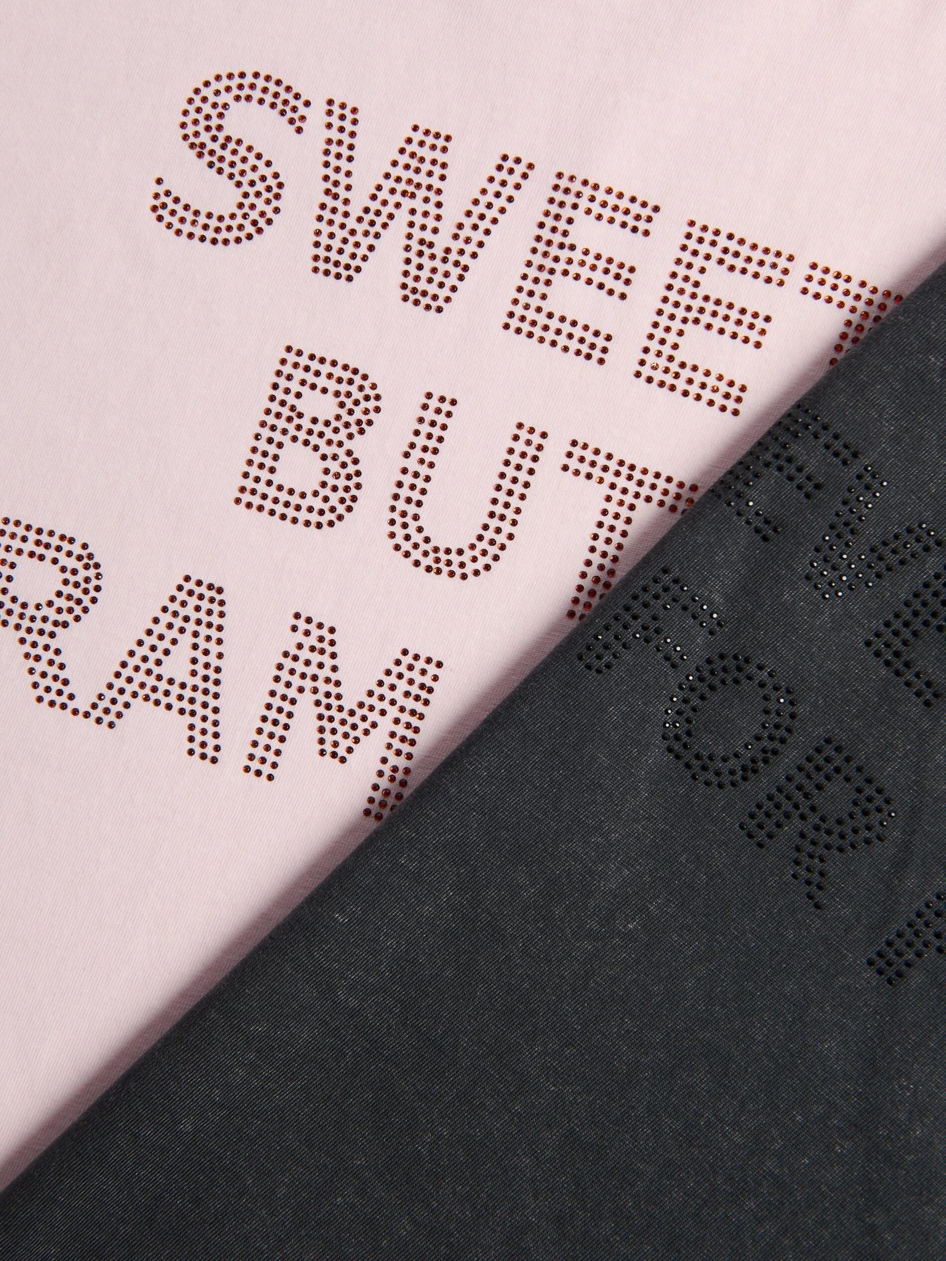 Pinkk Oversized T-Shirt With Print, Pink, large image number 5