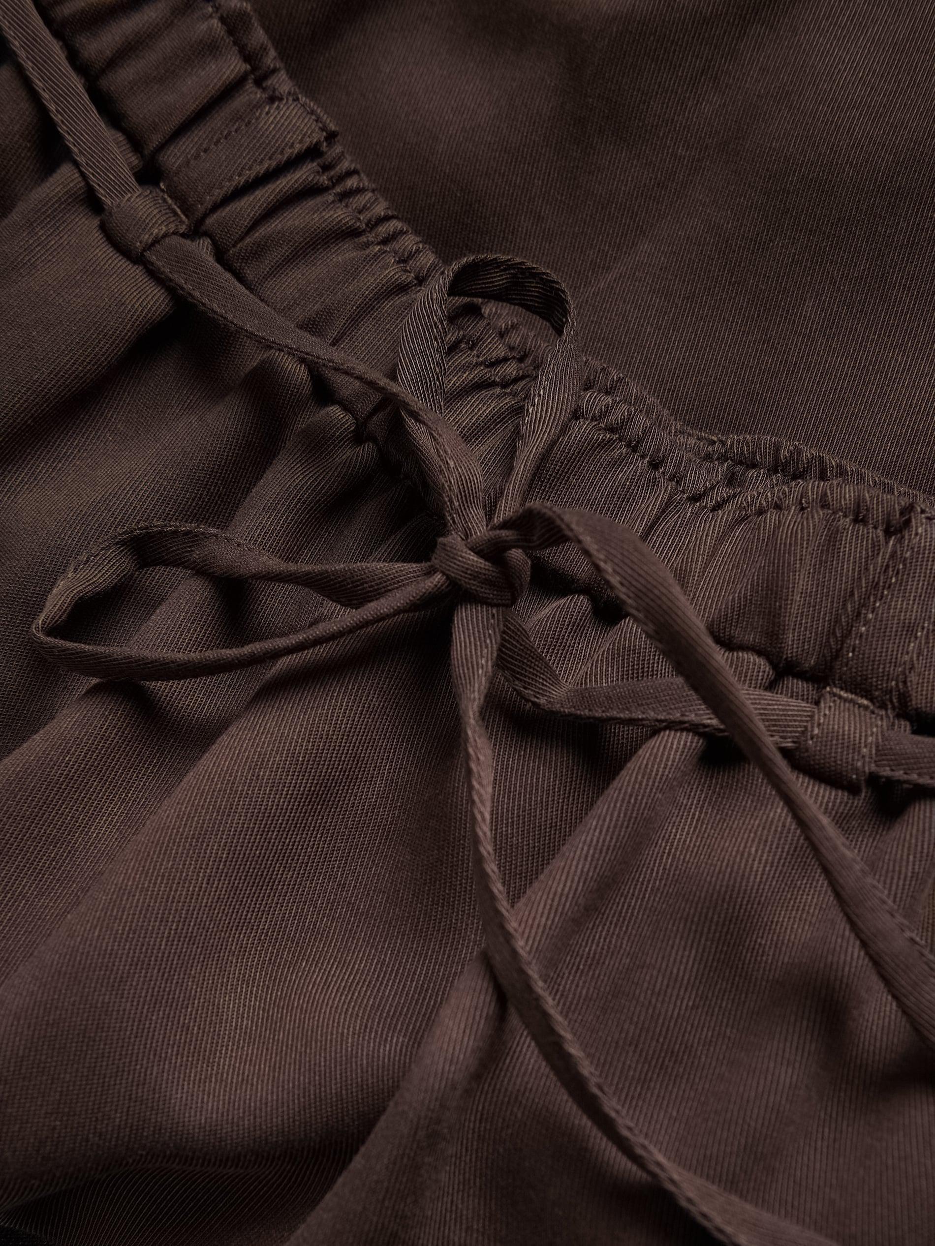 Brown Loose Lyocell Trousers, Brown, large image number 5
