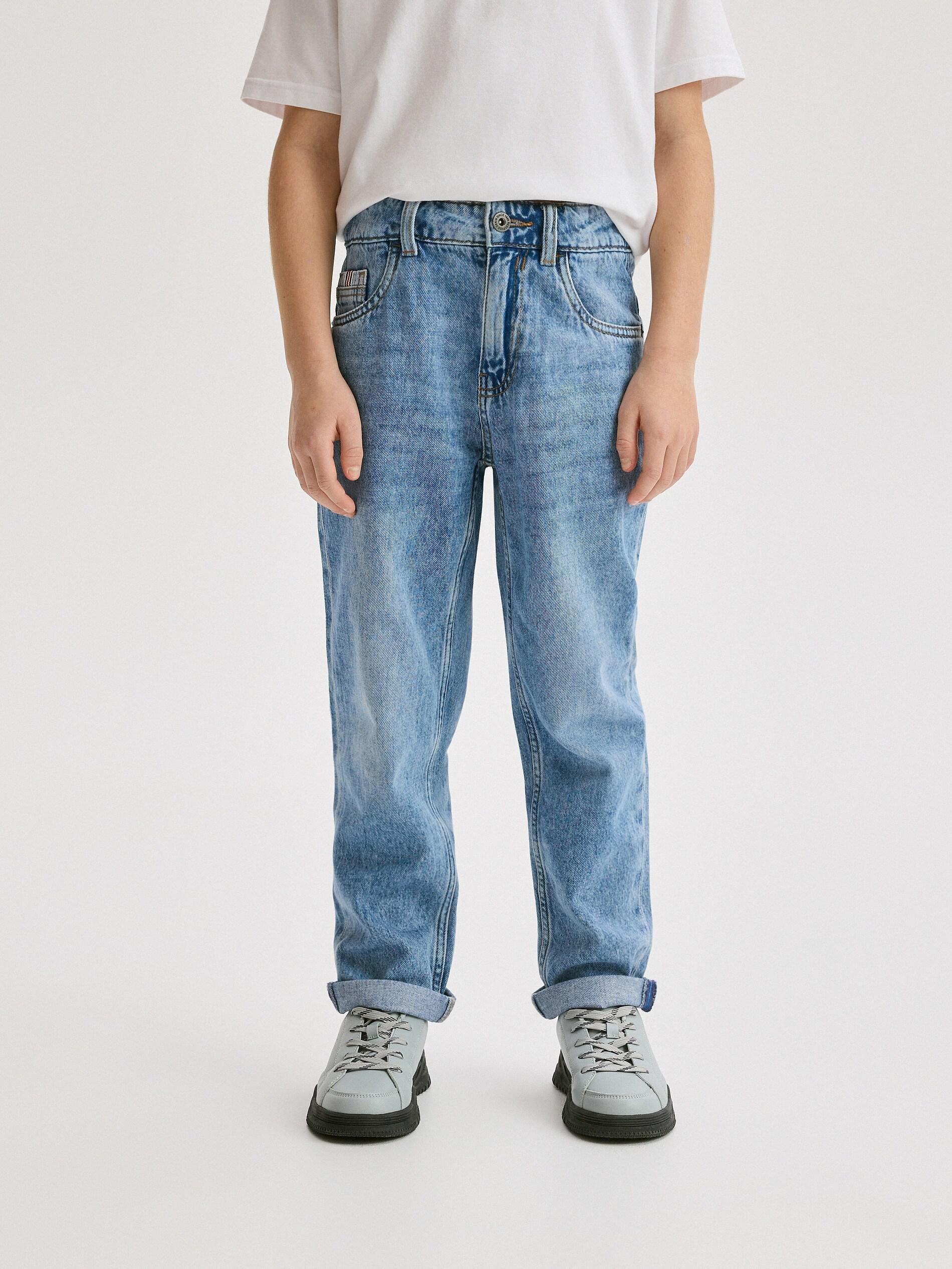 Blue Denim Jeans, Kids Boys, Blue, large image number 1