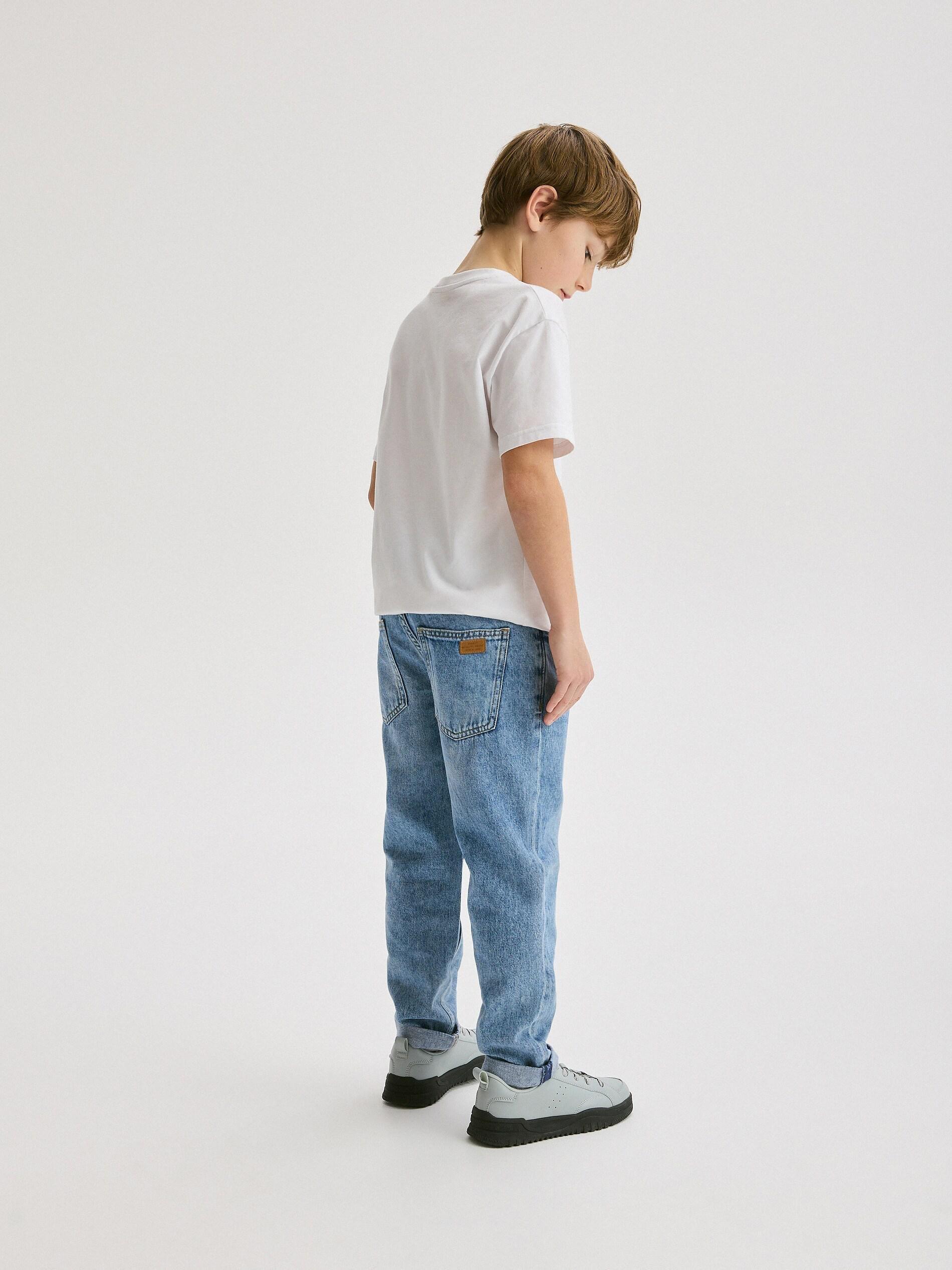 Blue Denim Jeans, Kids Boys, Blue, large image number 4
