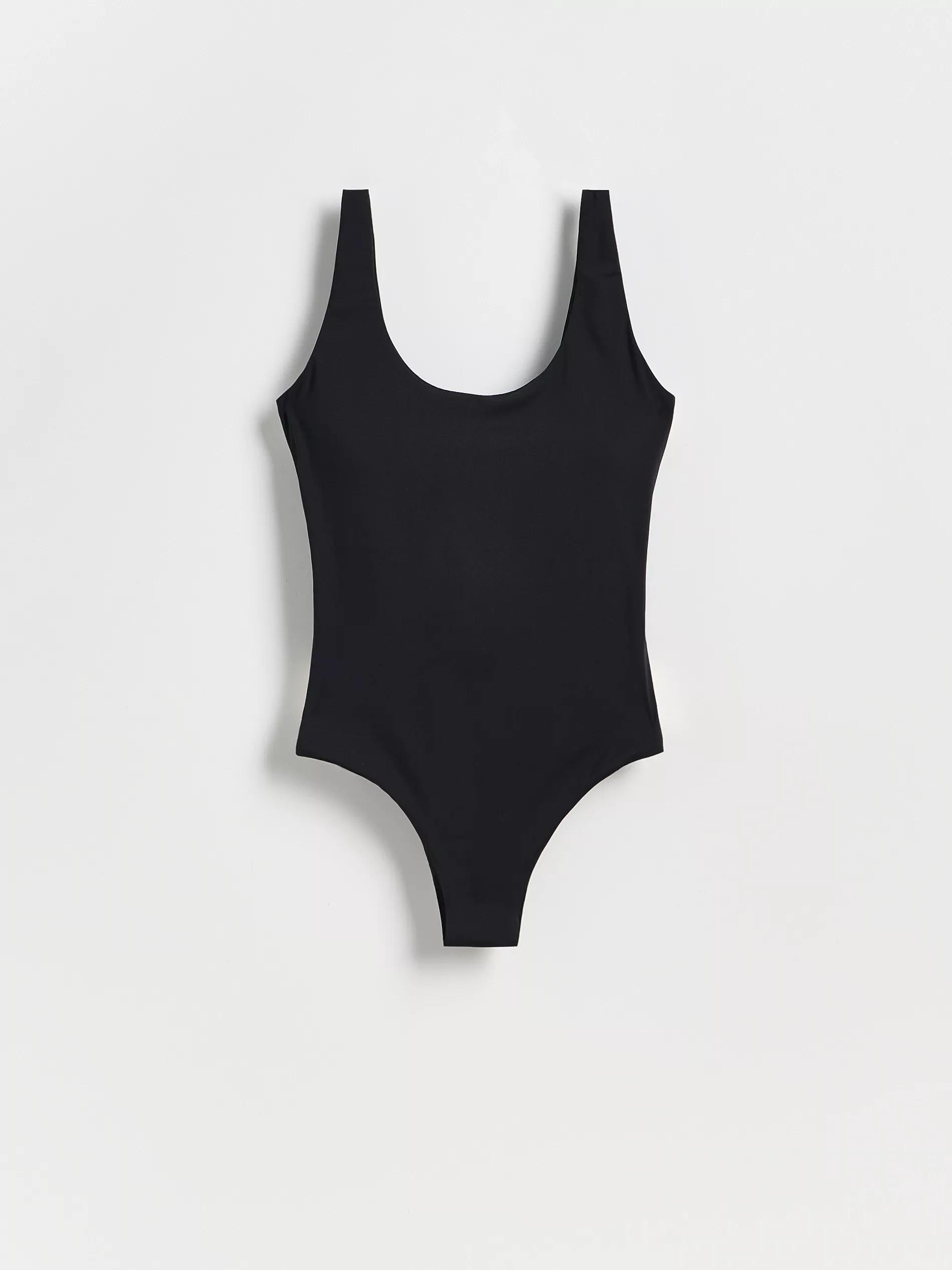 Black One Piece Swimsuit, Black, medium