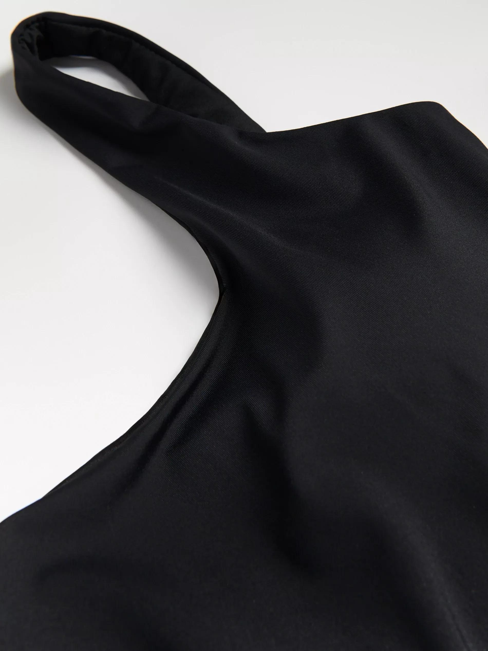 Black One Piece Swimsuit, Black, medium