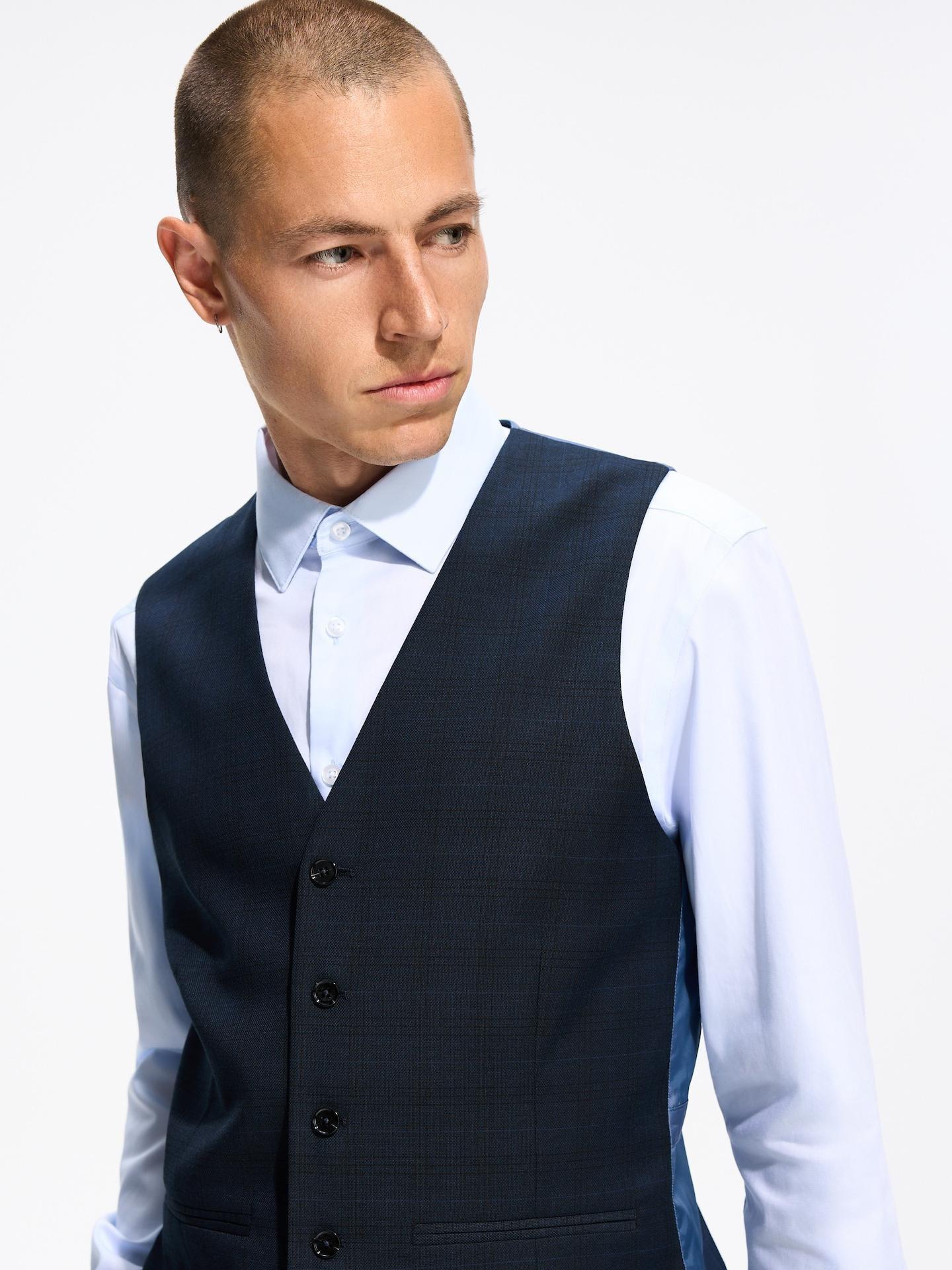 Blue Regular Fit Cotton Shirt, Blue, large image number 3