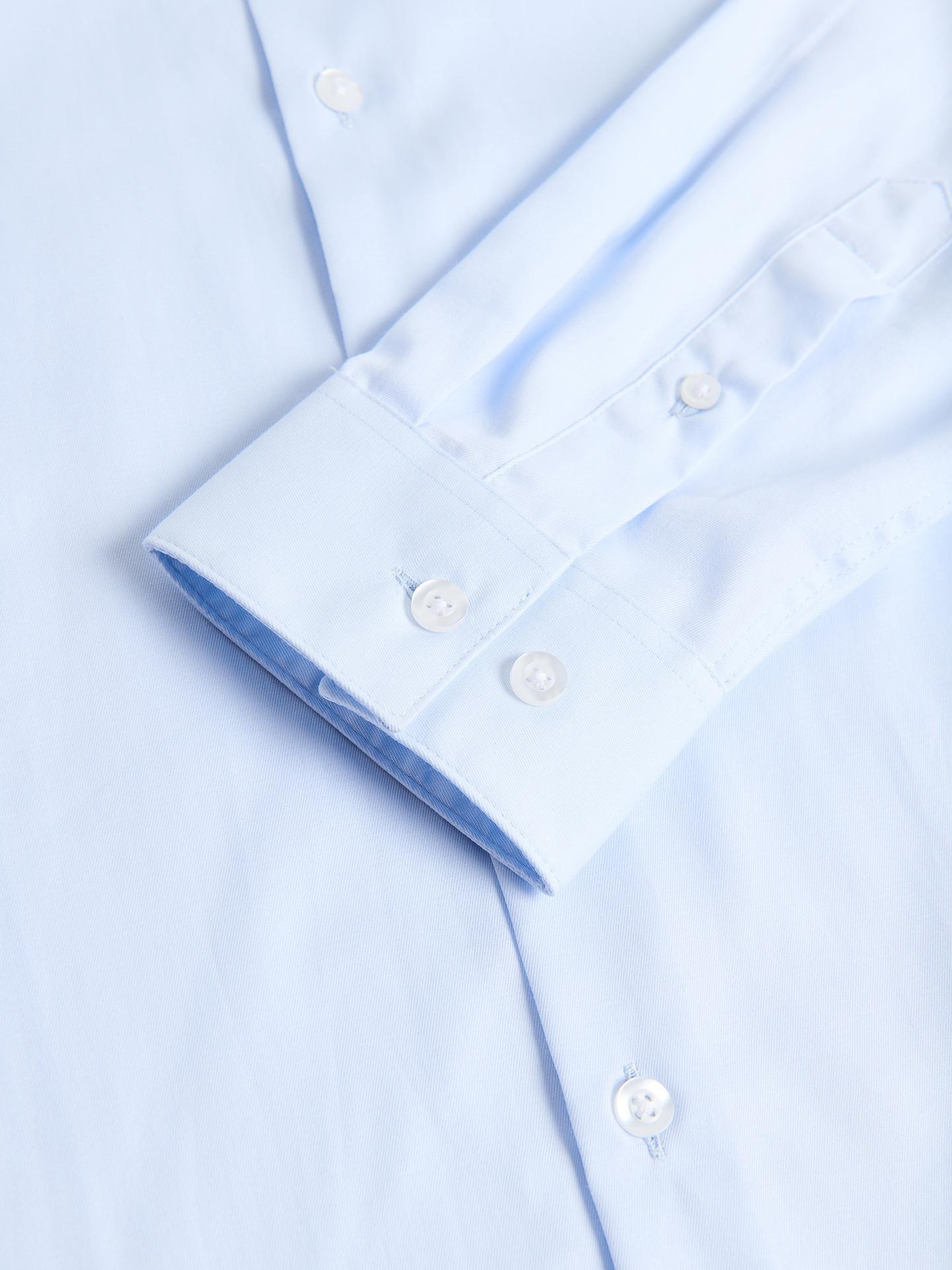 Blue Regular Fit Cotton Shirt, Blue, large image number 5