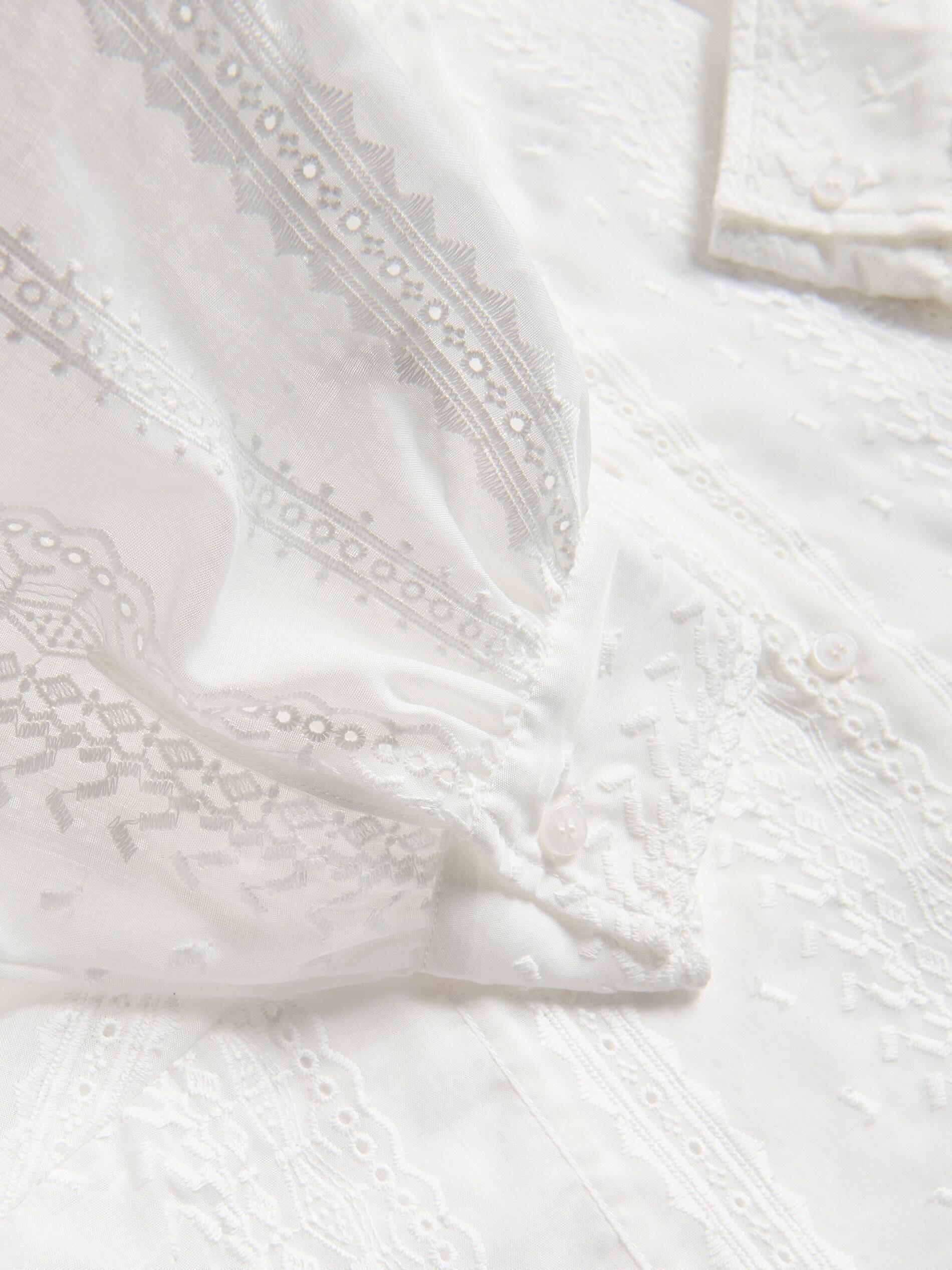 WHITE Shirt with decorative embroidery, White, large image number 5