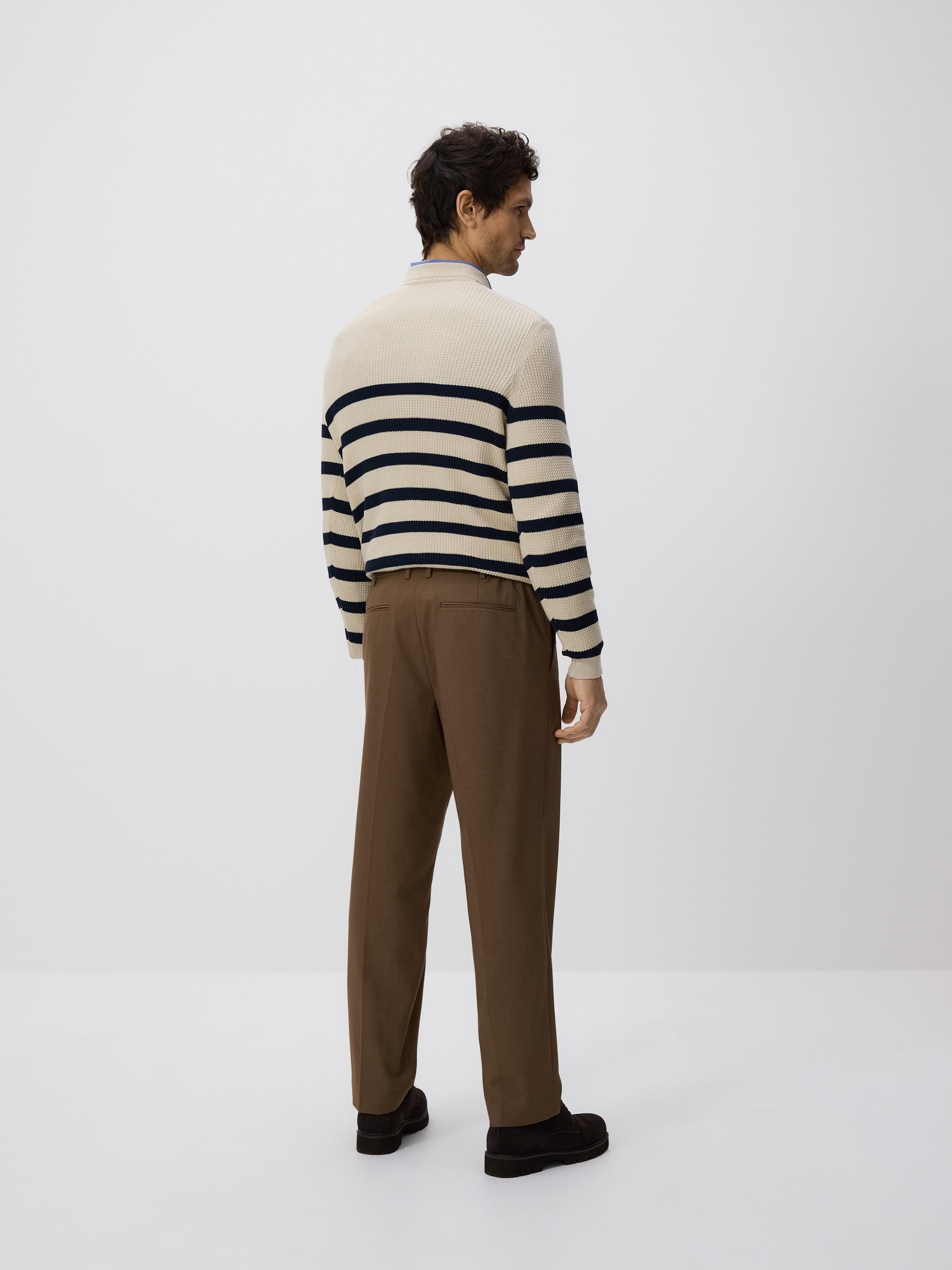 Brown Regular Fit Chino Trousers, Brown, large image number 1