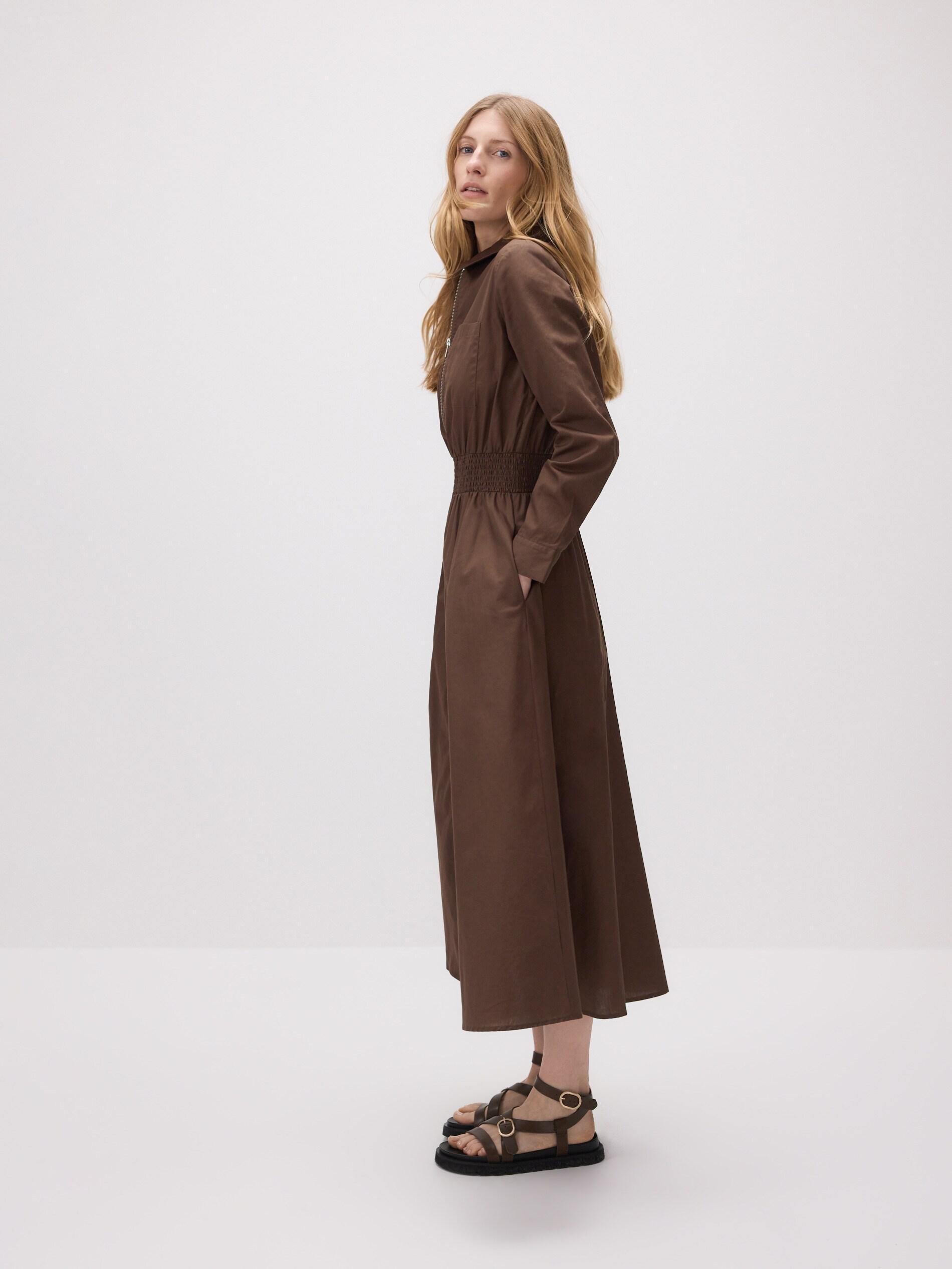 Brown Dress, Brown, large image number 4