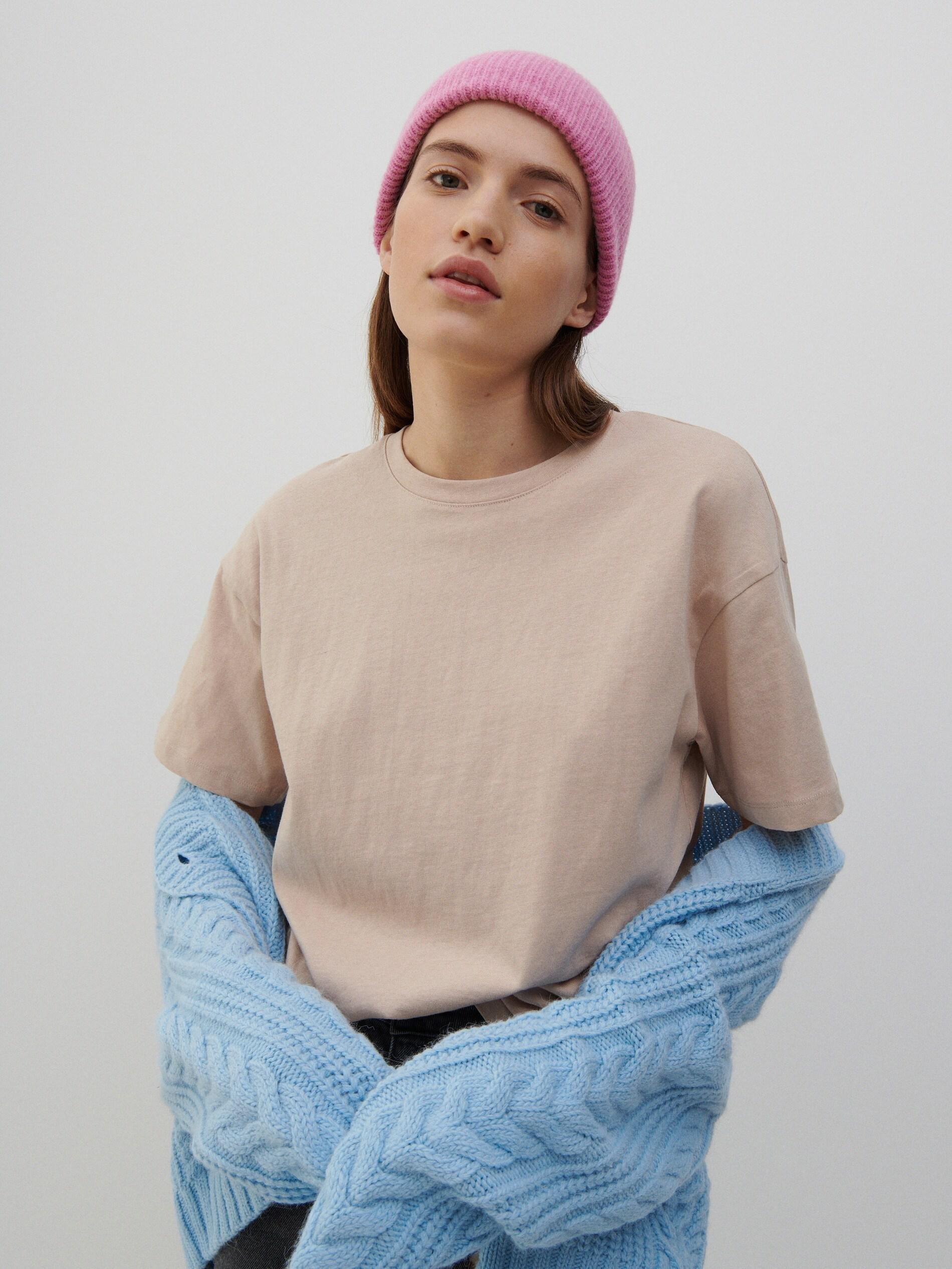 Sand Oversized T-Shirt, , large image number 0