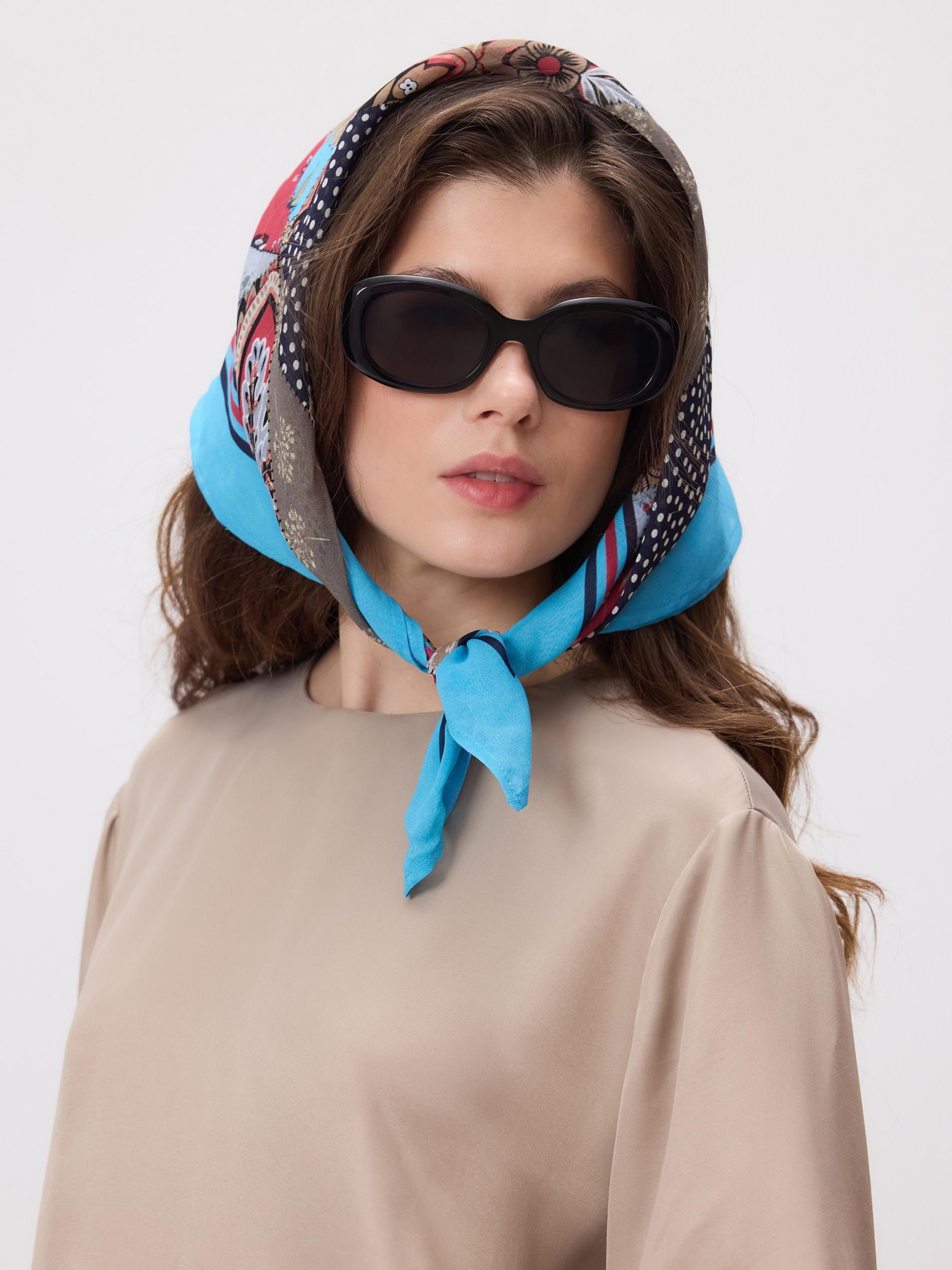 Multicolour Patterned Viscose Scarf, Multicolor, large image number 0