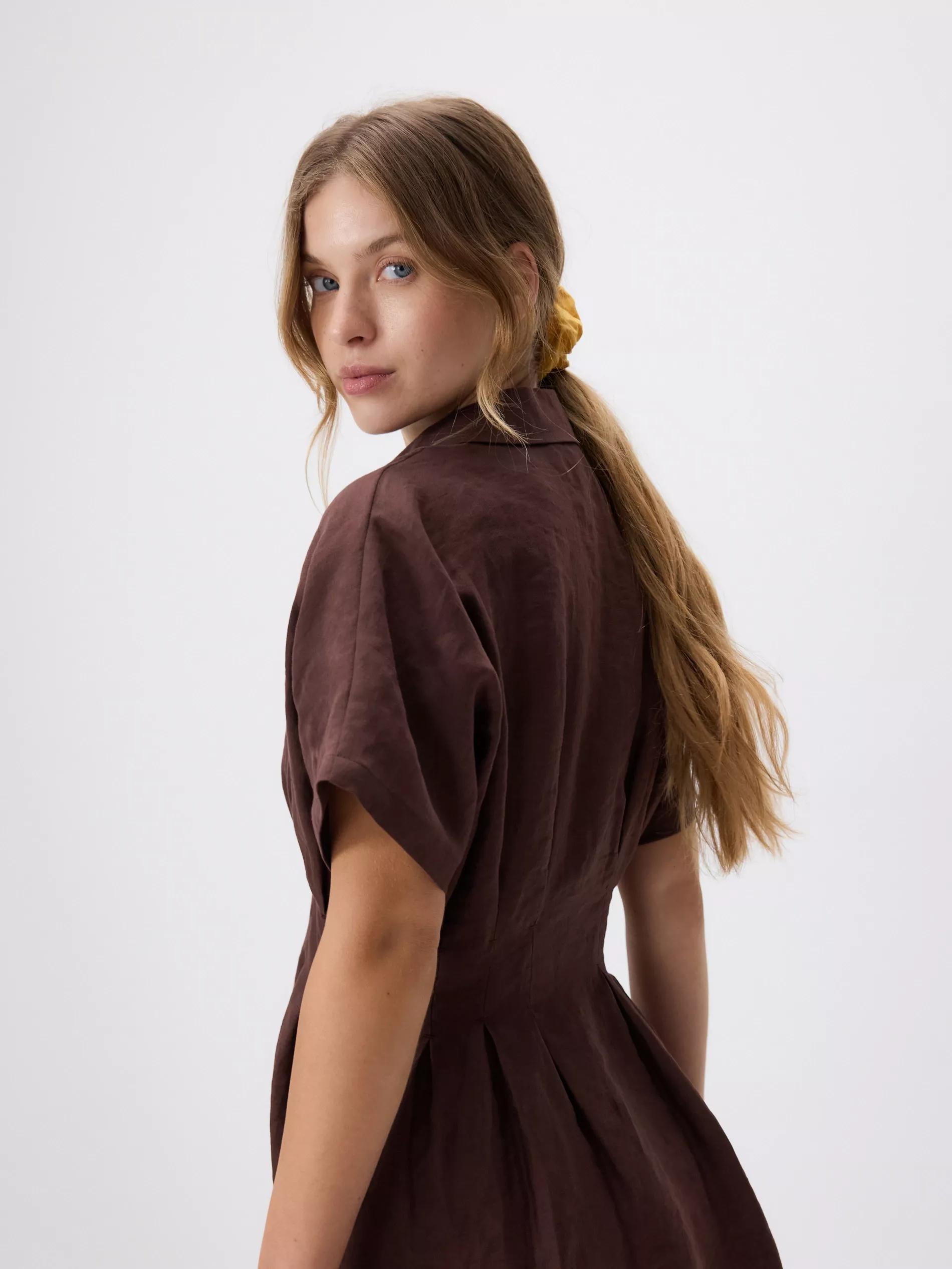 Brown Dress, Brown, large image number 3