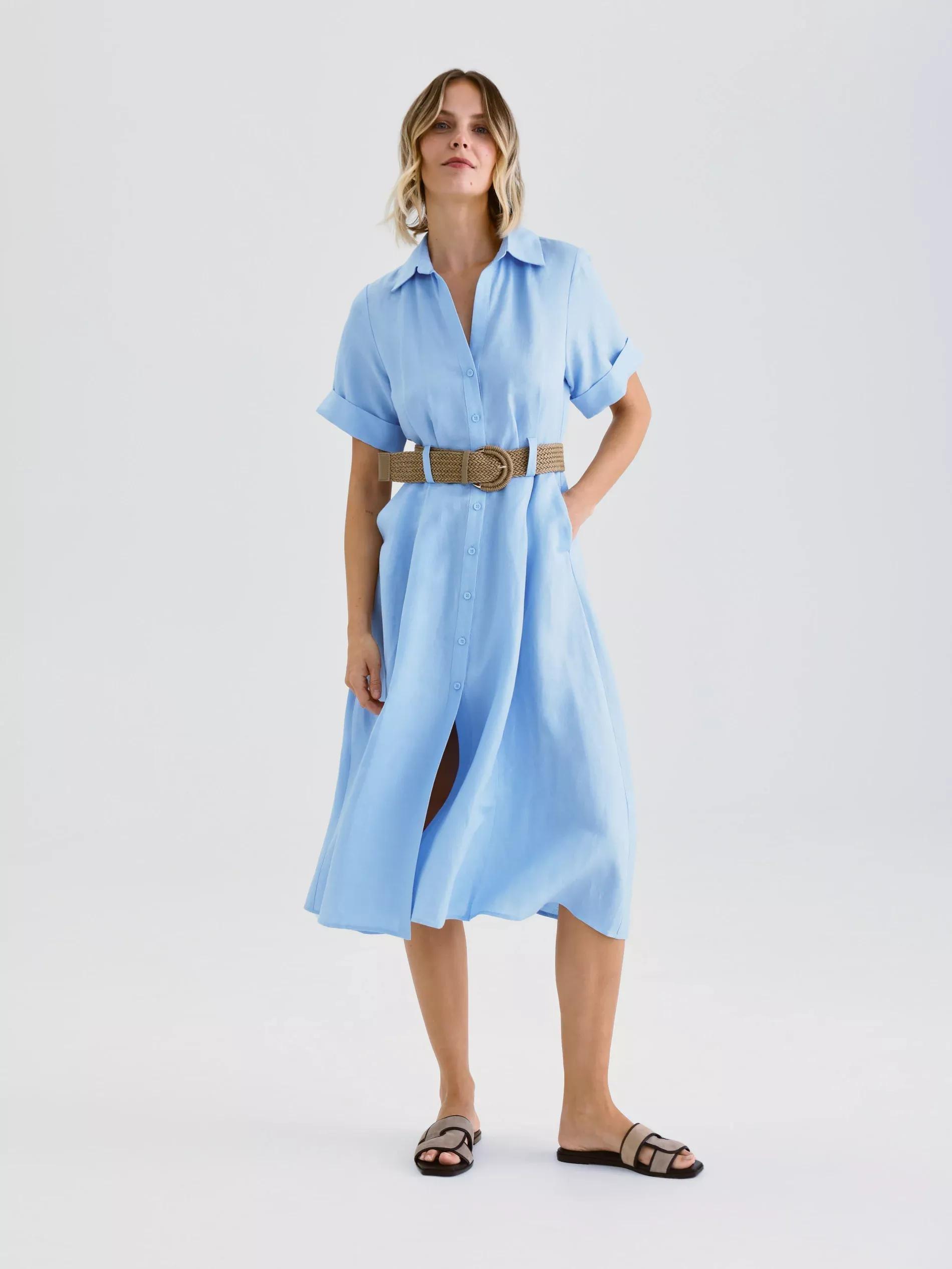 Blue Dress & Belt, , large image number 0