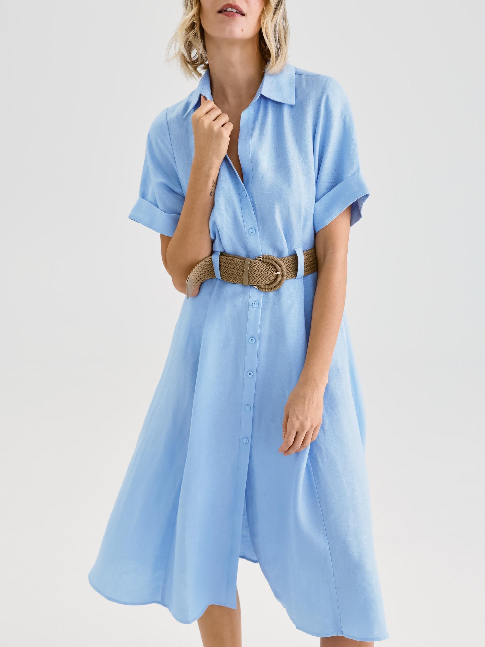 Blue Dress & Belt, , large image number 1