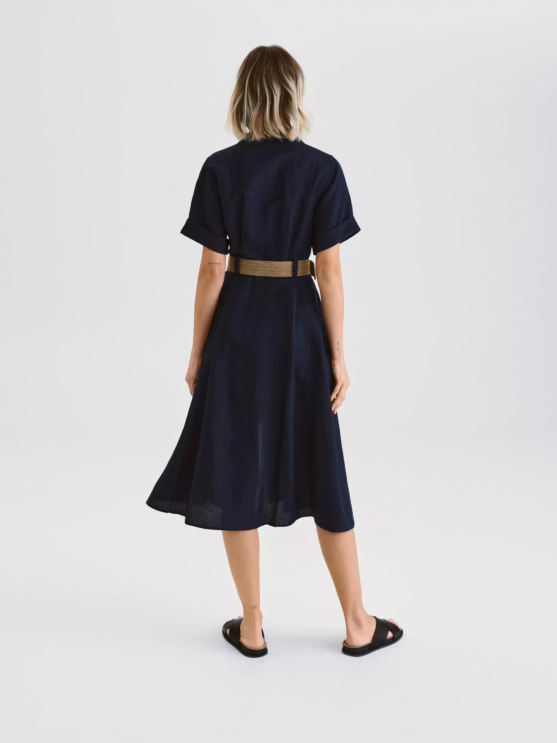 Navy Dress & Belt, , large image number 4