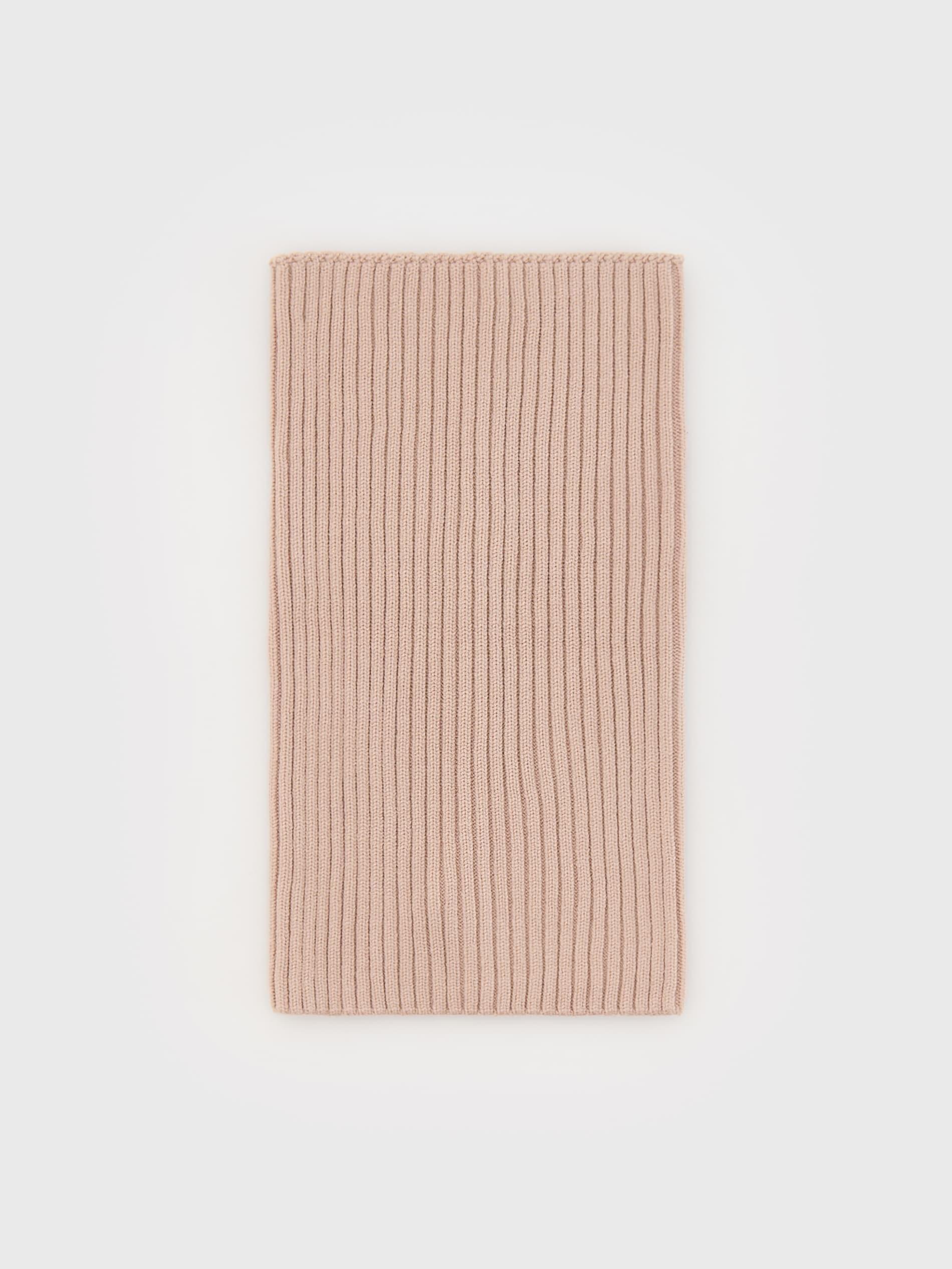 Brown Circular Scarf In Jersey With Added Viscose, Brown, large image number 0