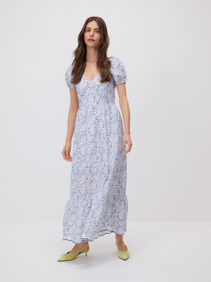 Multicolour Patterned Maxi Dress, , medium