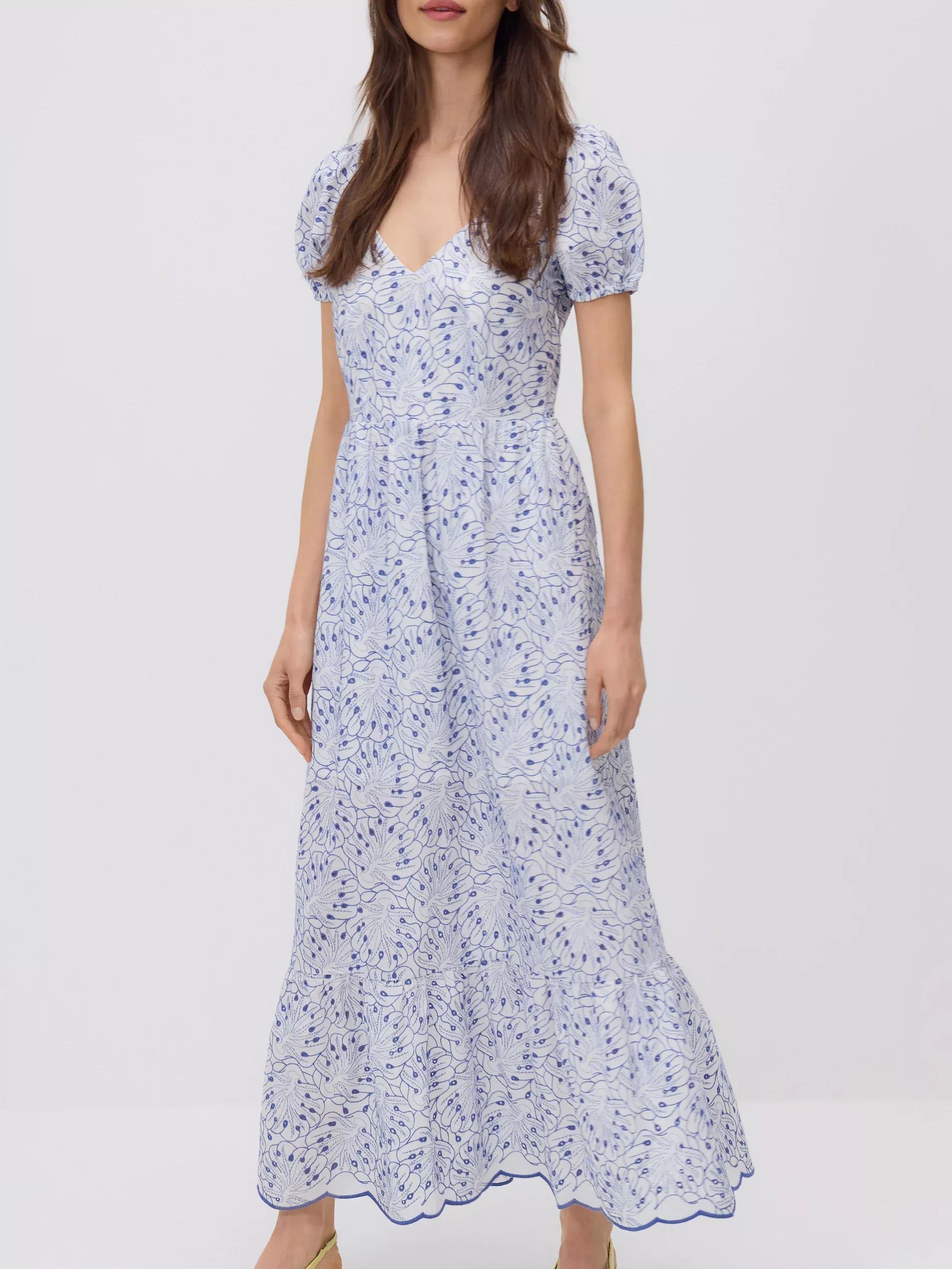 Multicolour Patterned Maxi Dress, , large image number 2