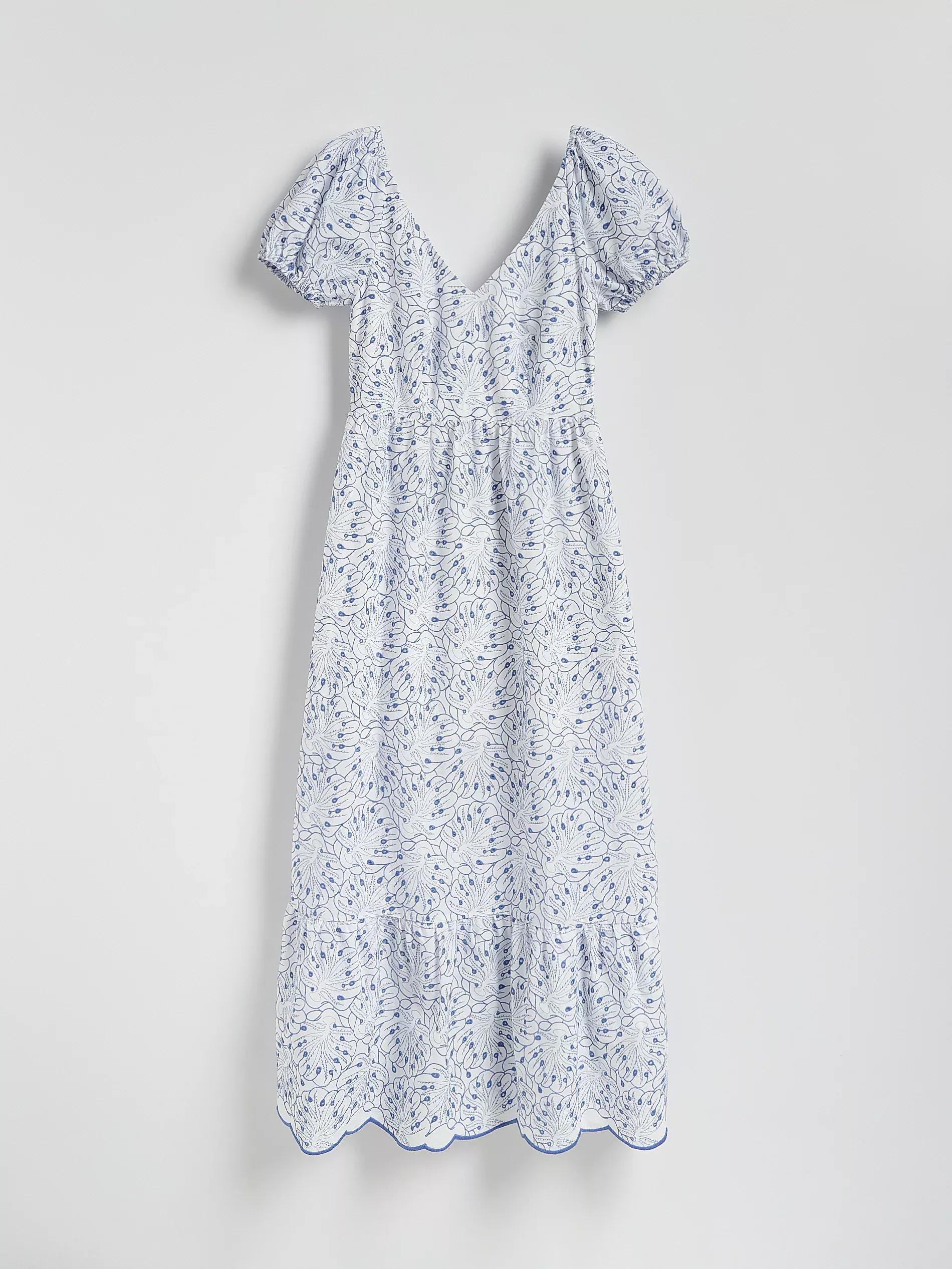 Multicolour Patterned Maxi Dress, , large image number 4