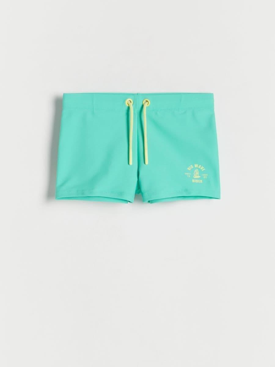 Turquoise Swimming Shorts, , large image number 1