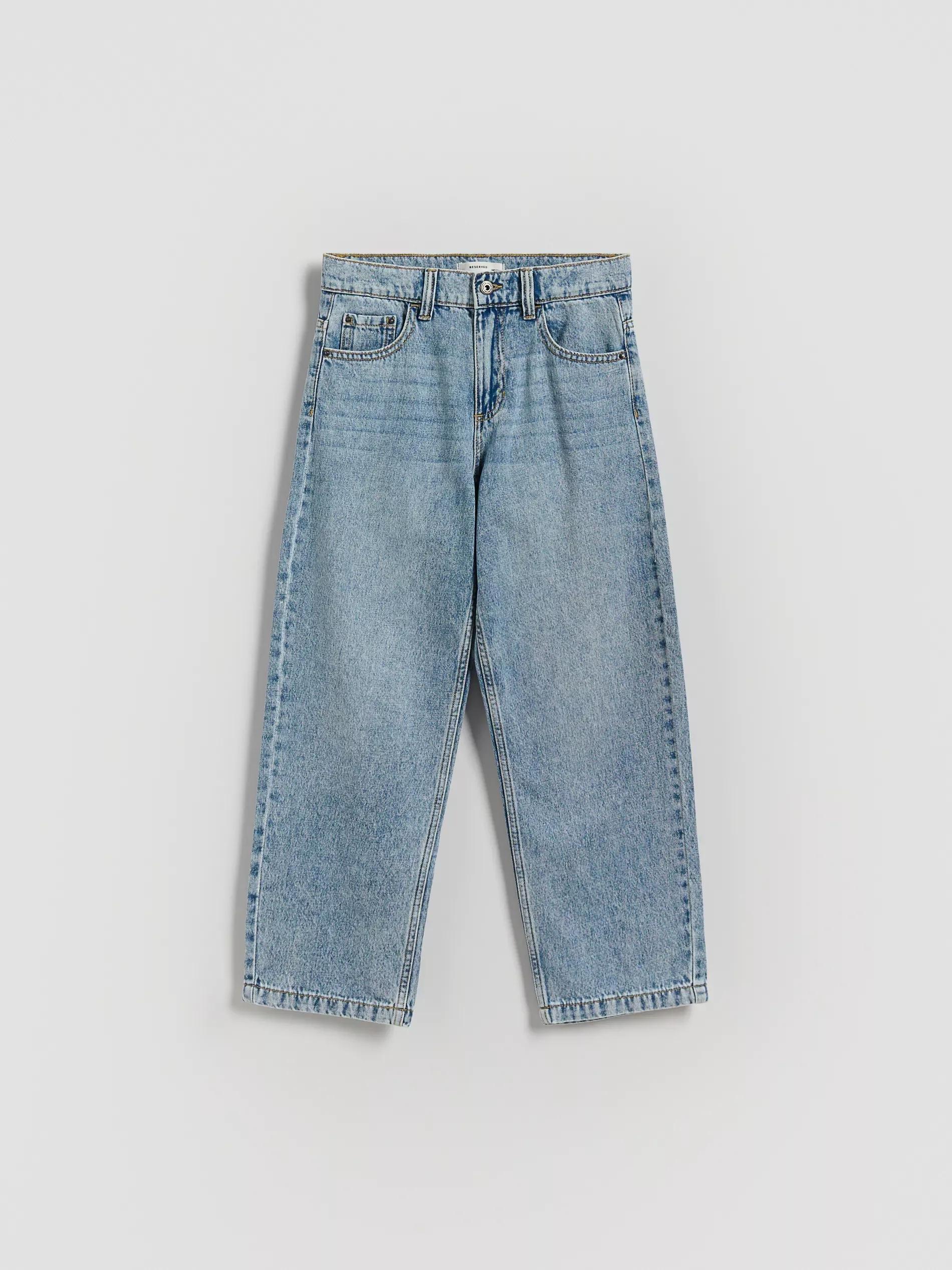 Blue Straight Jeans, Blue, medium